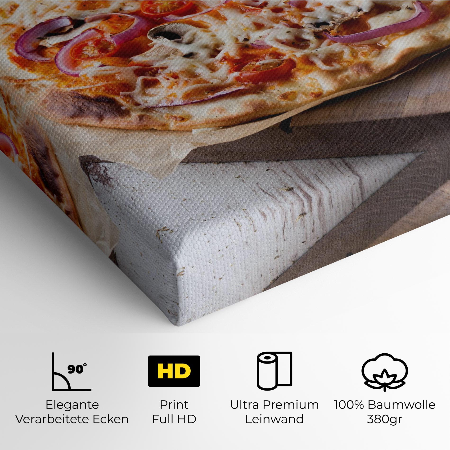 Leinwandbild Pizza mockup 4