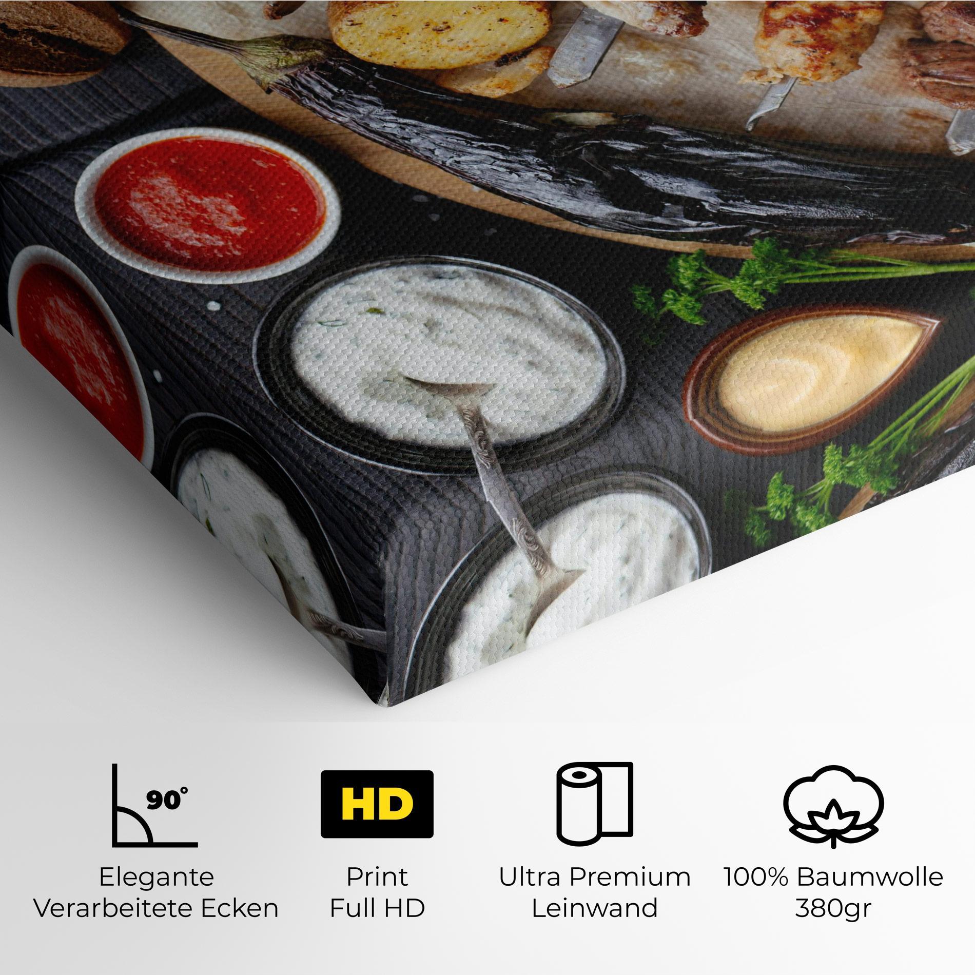 Leinwandbild Skewers mockup 4