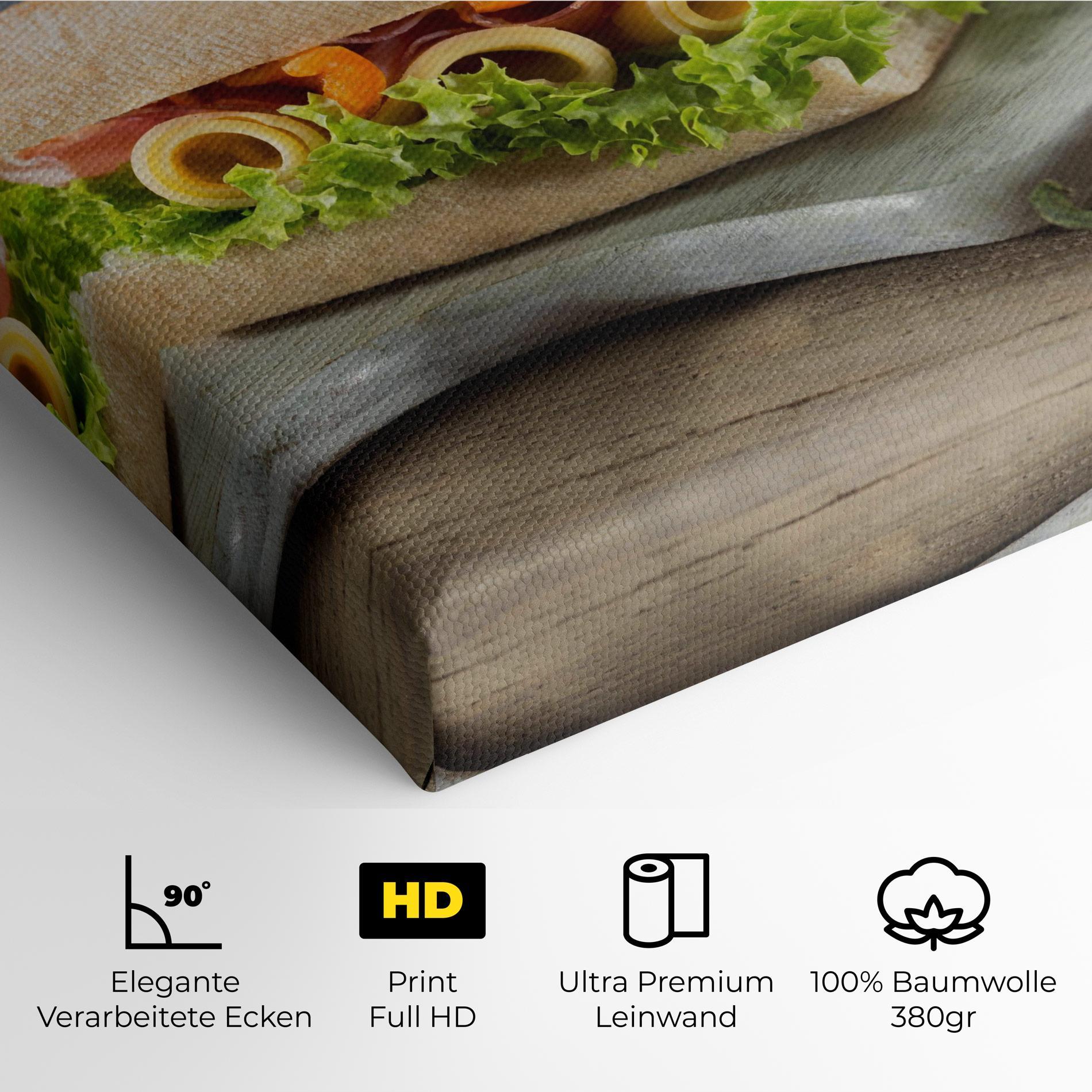 Leinwandbild Yum Sandwich mockup 4