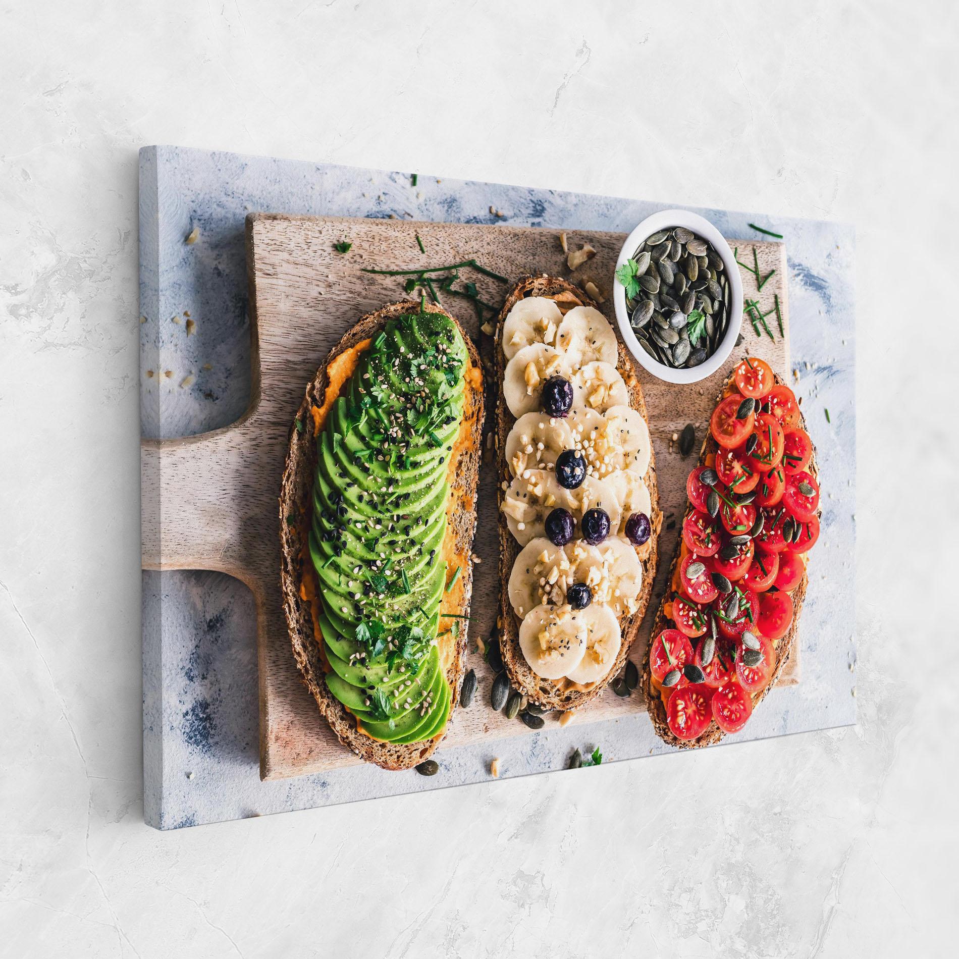 Leinwandbild Breakfast mockup 1