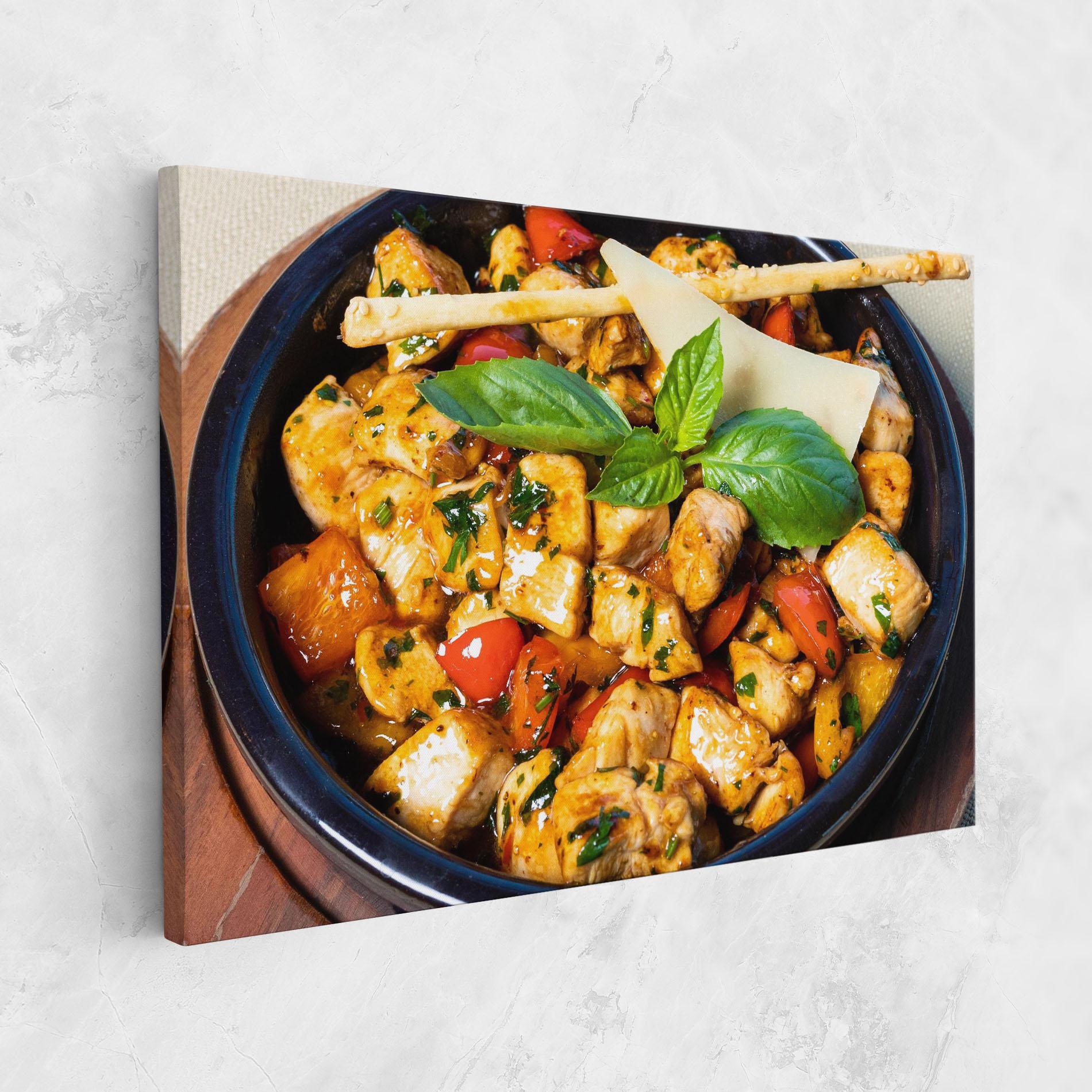 Leinwandbild Chicken Food mockup 1