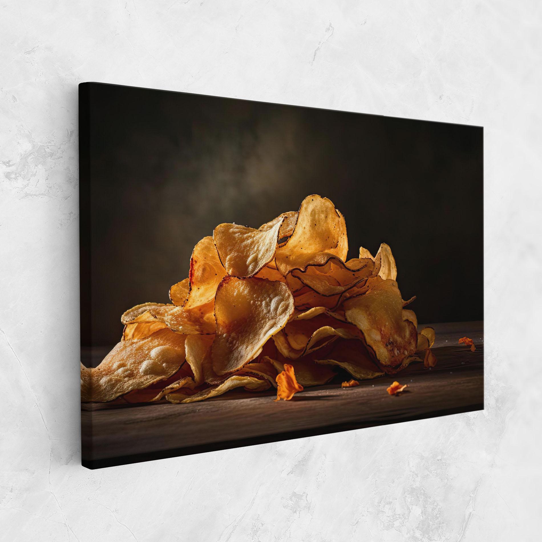 Leinwandbild Potato Chips mockup 1