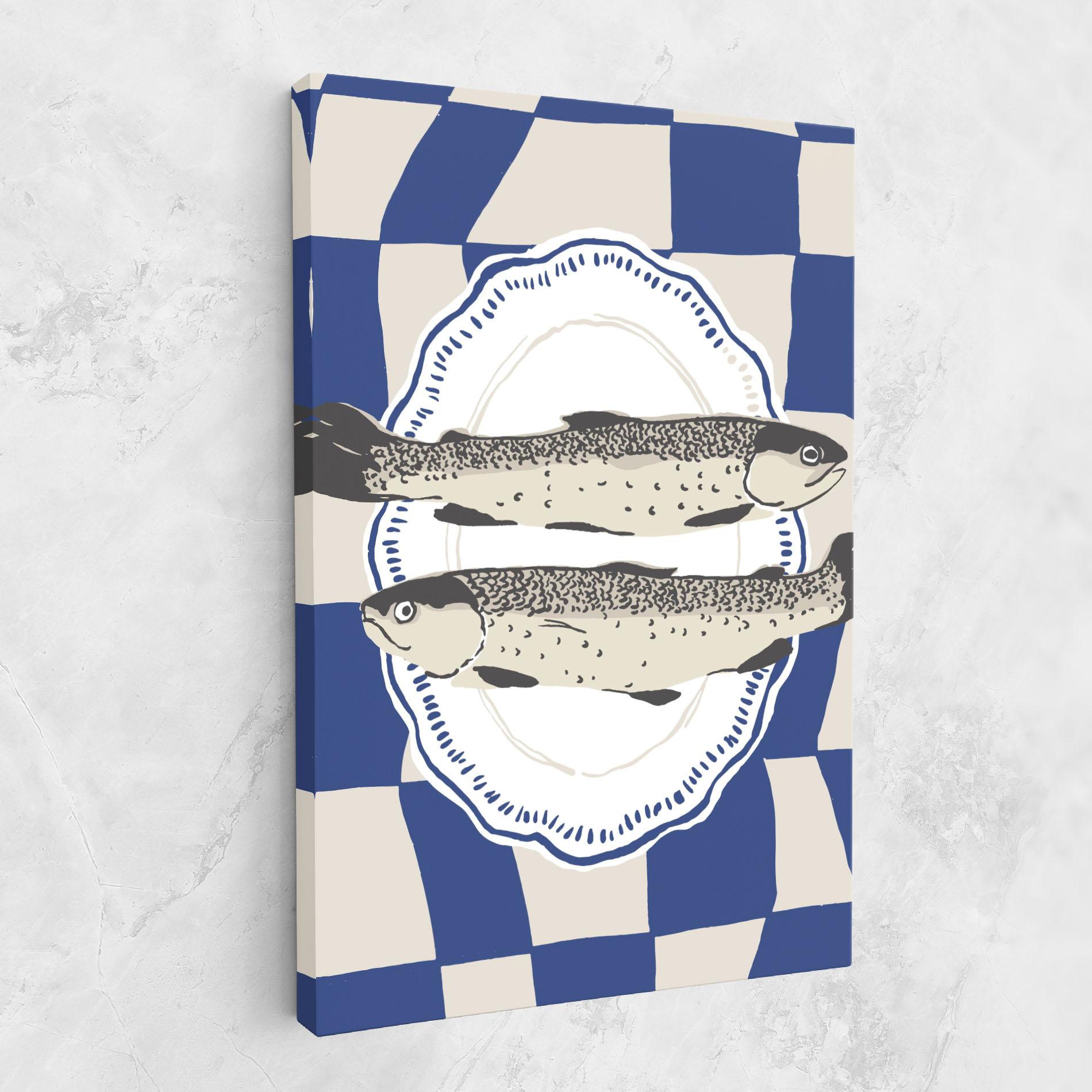 Leinwandbild Food Fish mockup 1