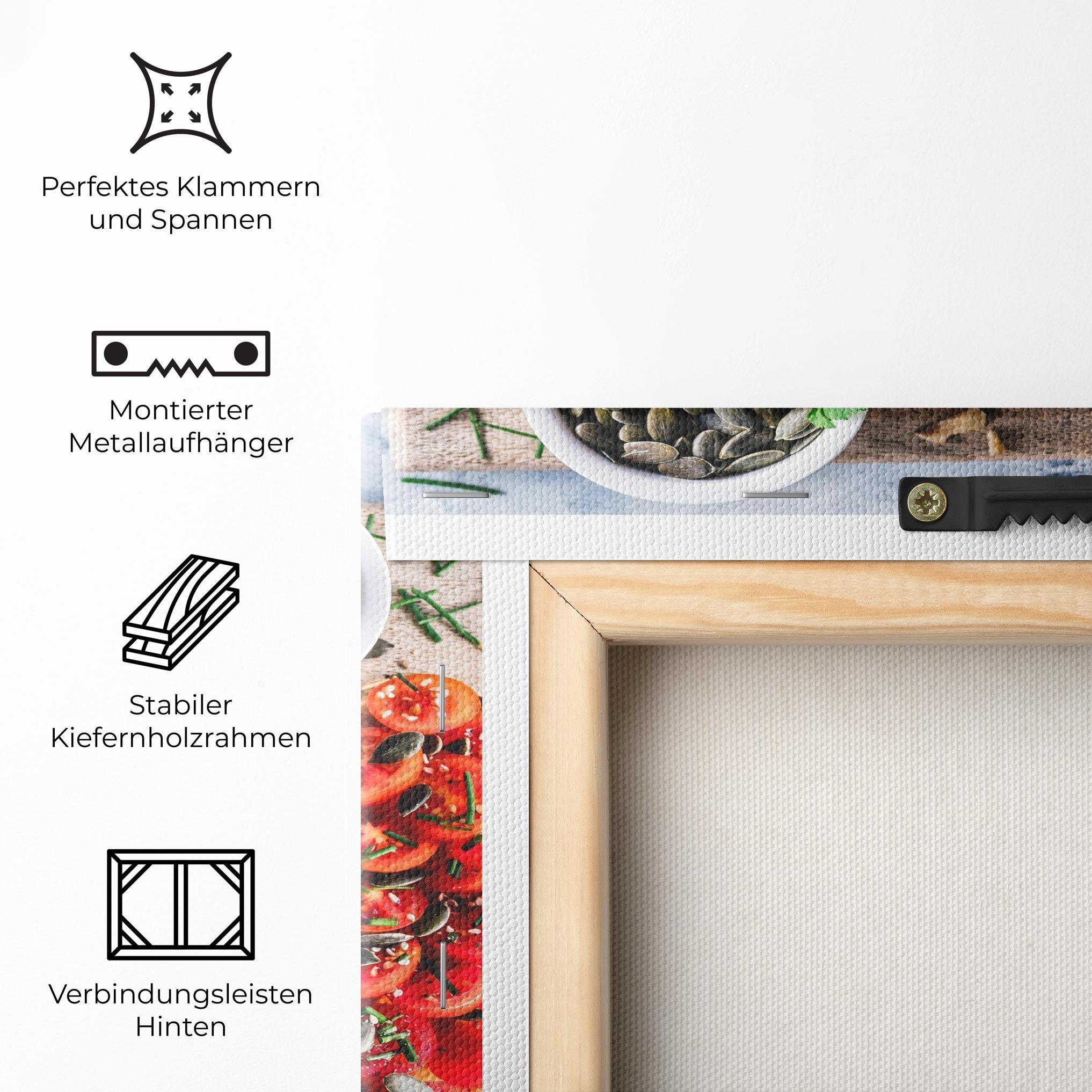 Leinwandbild Breakfast mockup 5