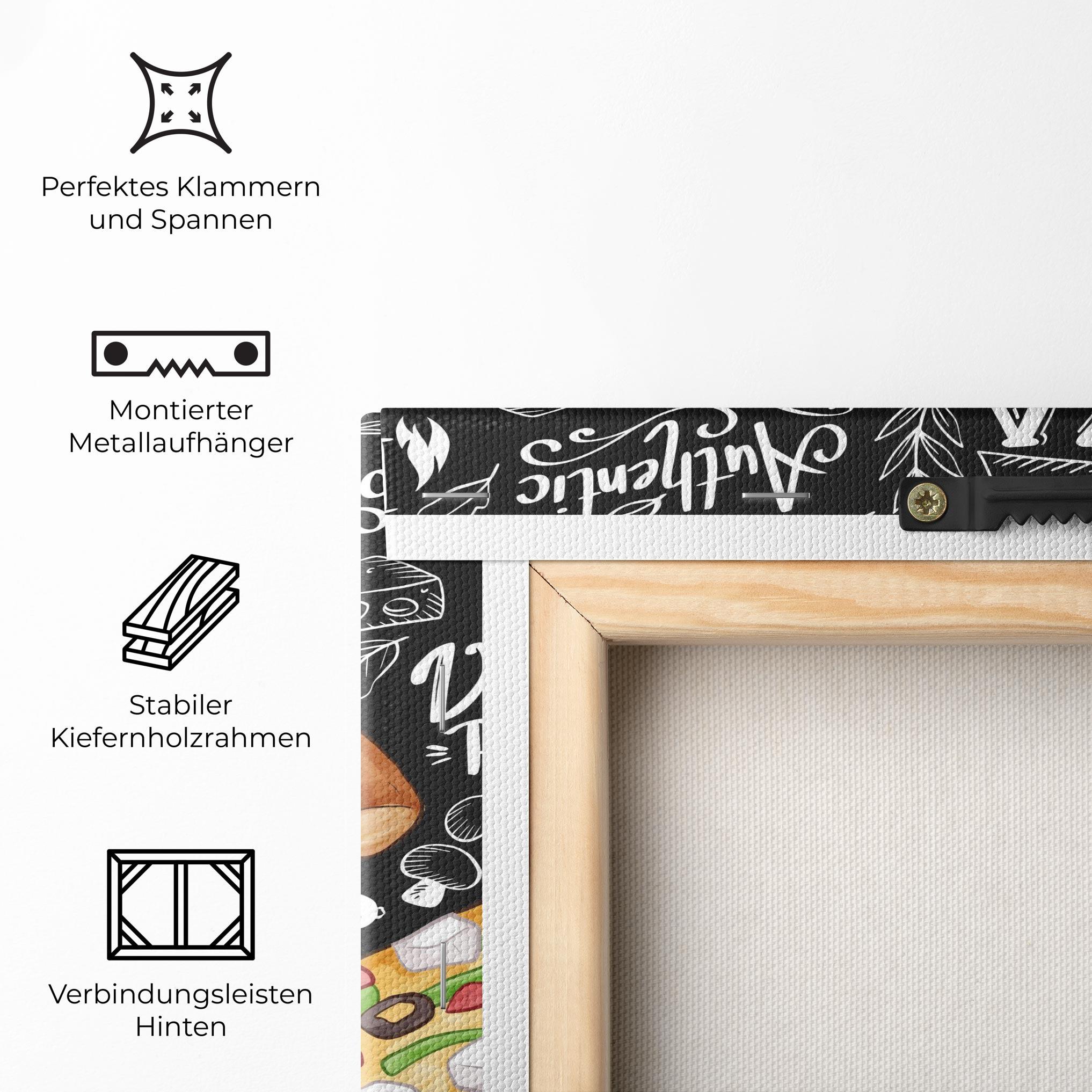 Leinwandbild Enjoy Pizza mockup 5