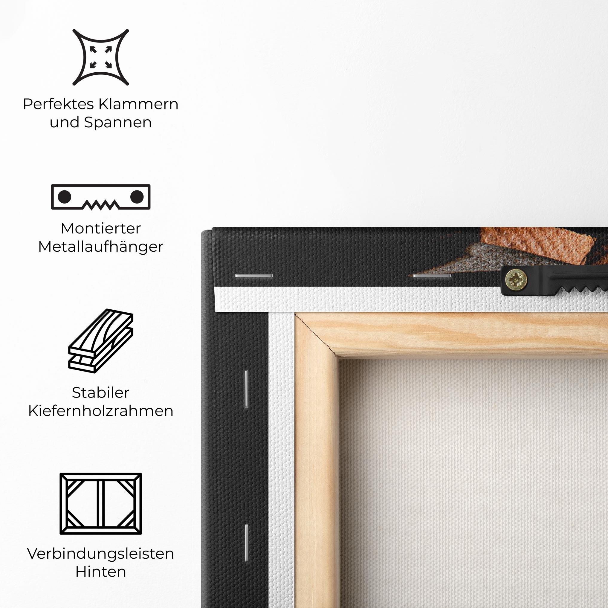 Leinwandbild Floating Sandwich mockup 5