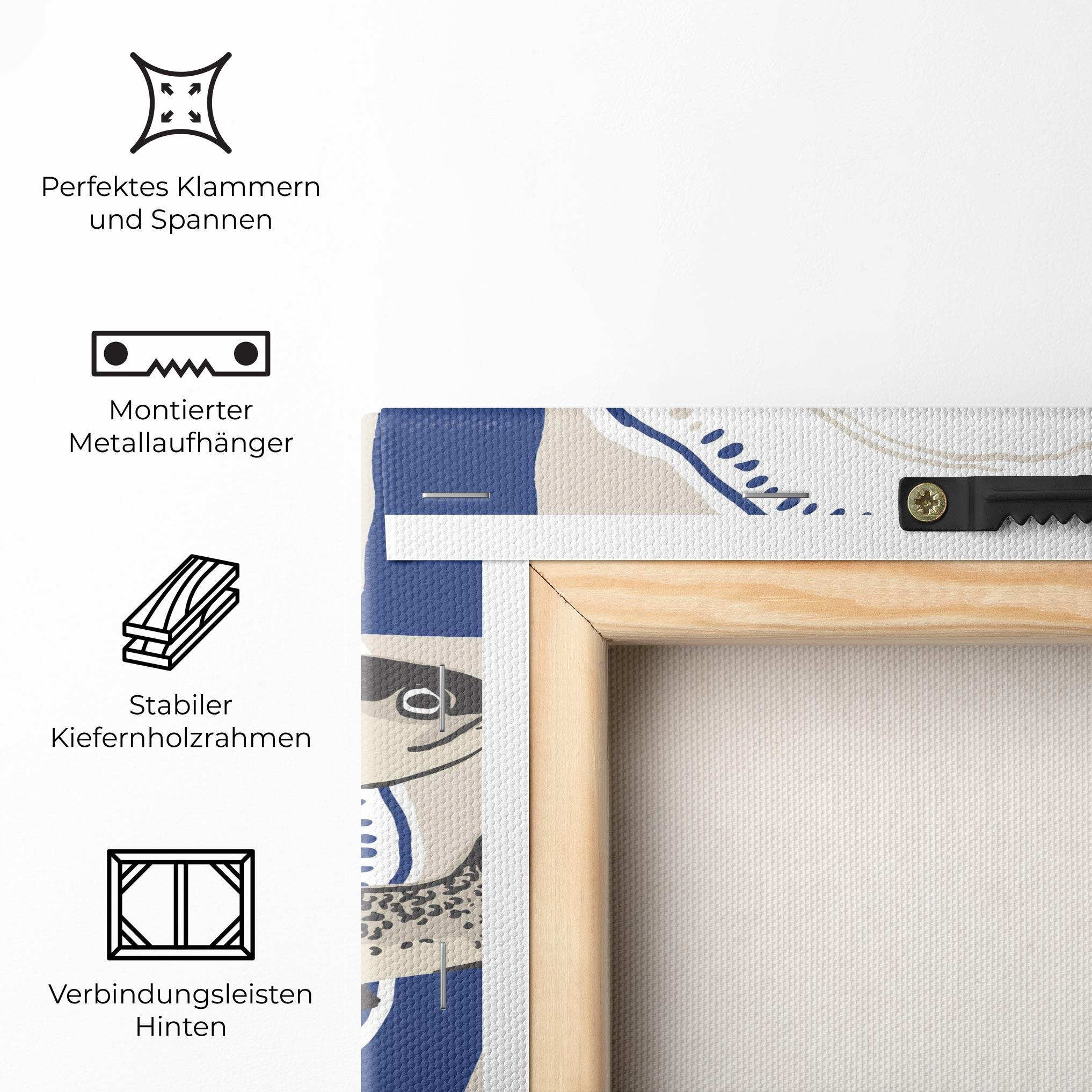 Leinwandbild Food Fish mockup 5