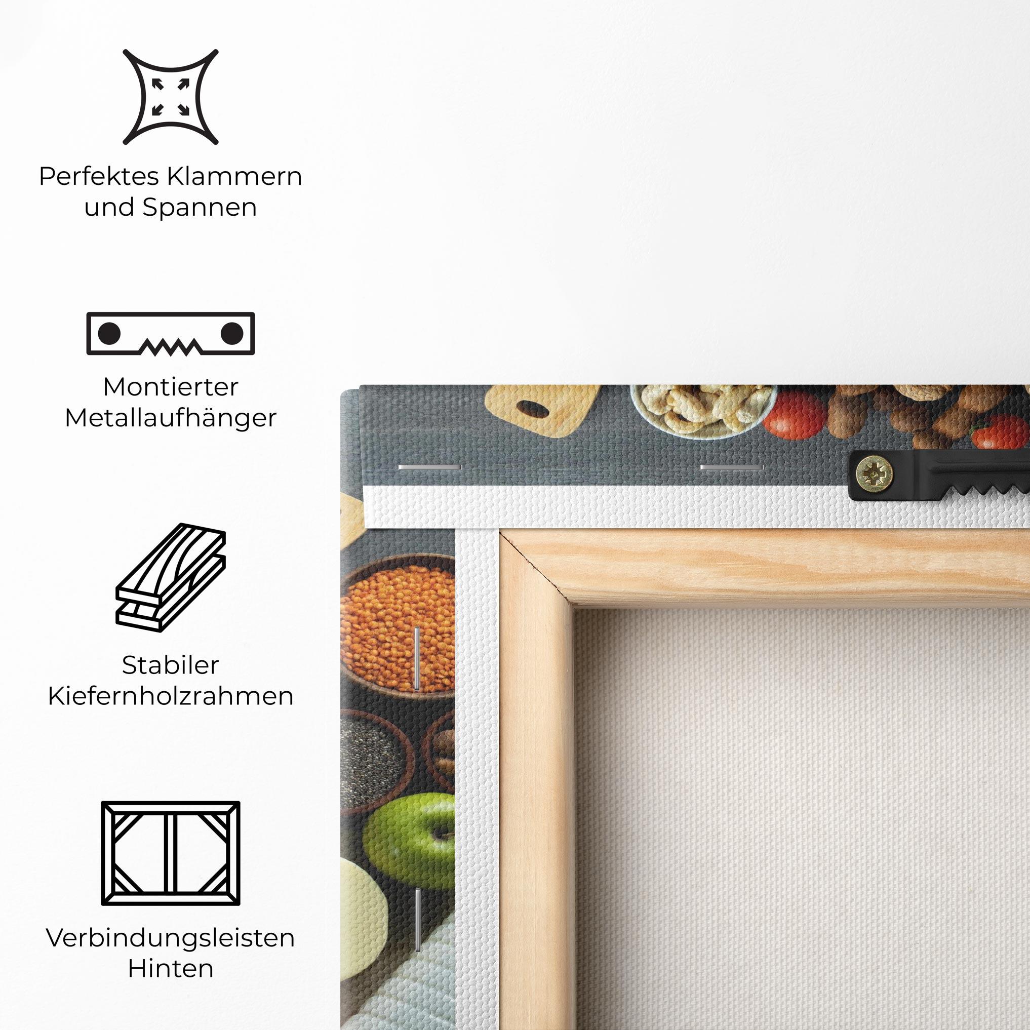Leinwandbild Food Ingredients mockup 5