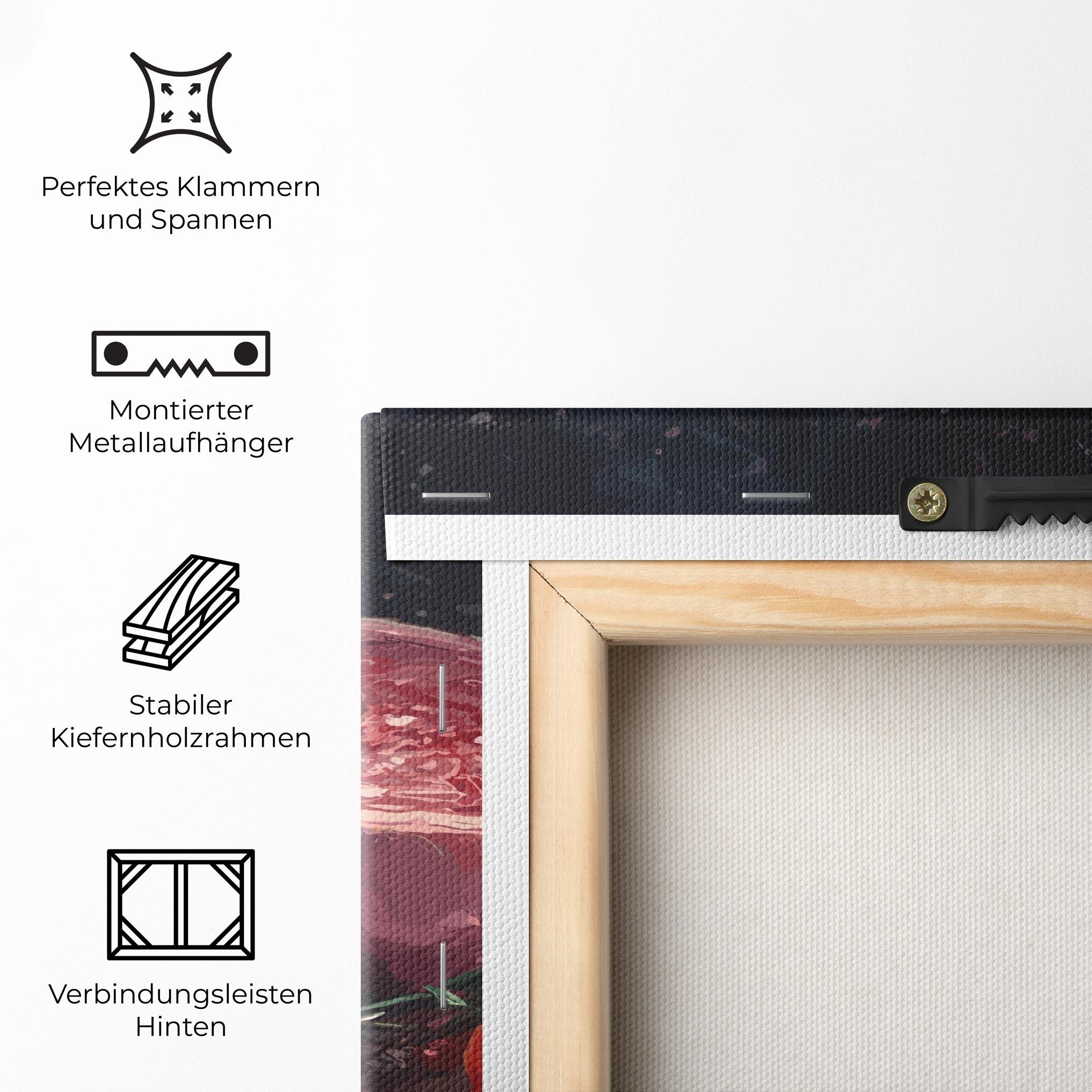 Leinwandbild Meat With Tomatoes mockup 5