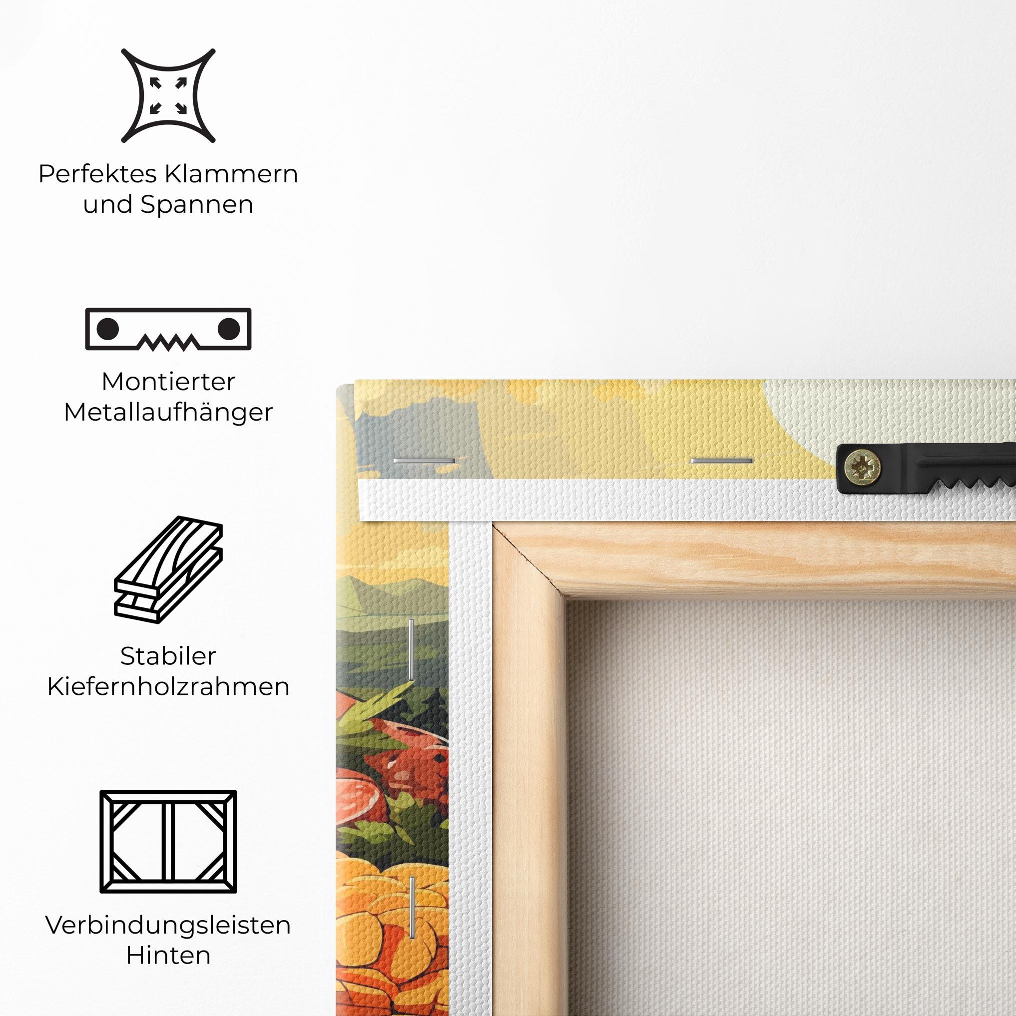 Leinwandbild Sunset Sousages mockup 5