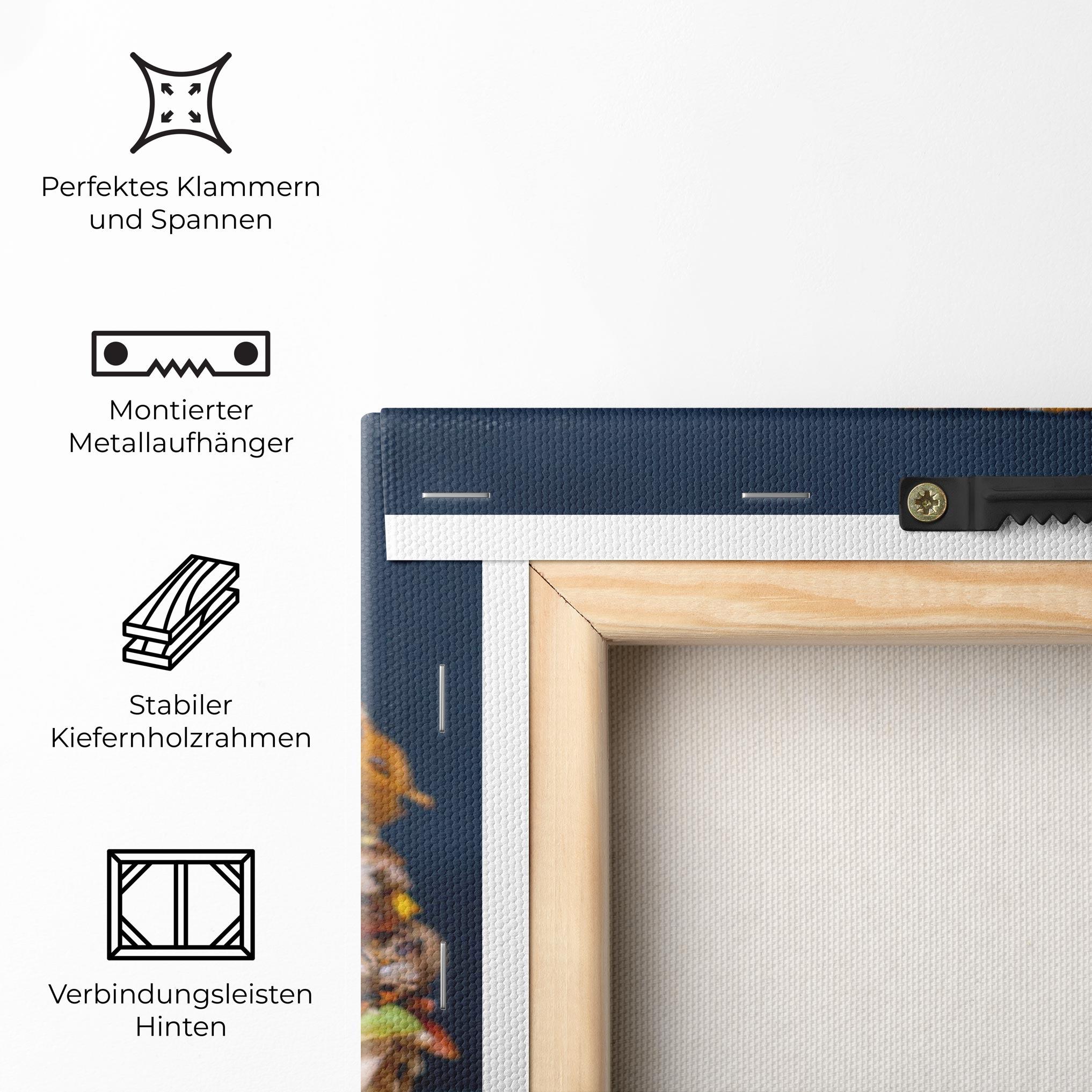 Leinwandbild Tasty Hamburger mockup 5