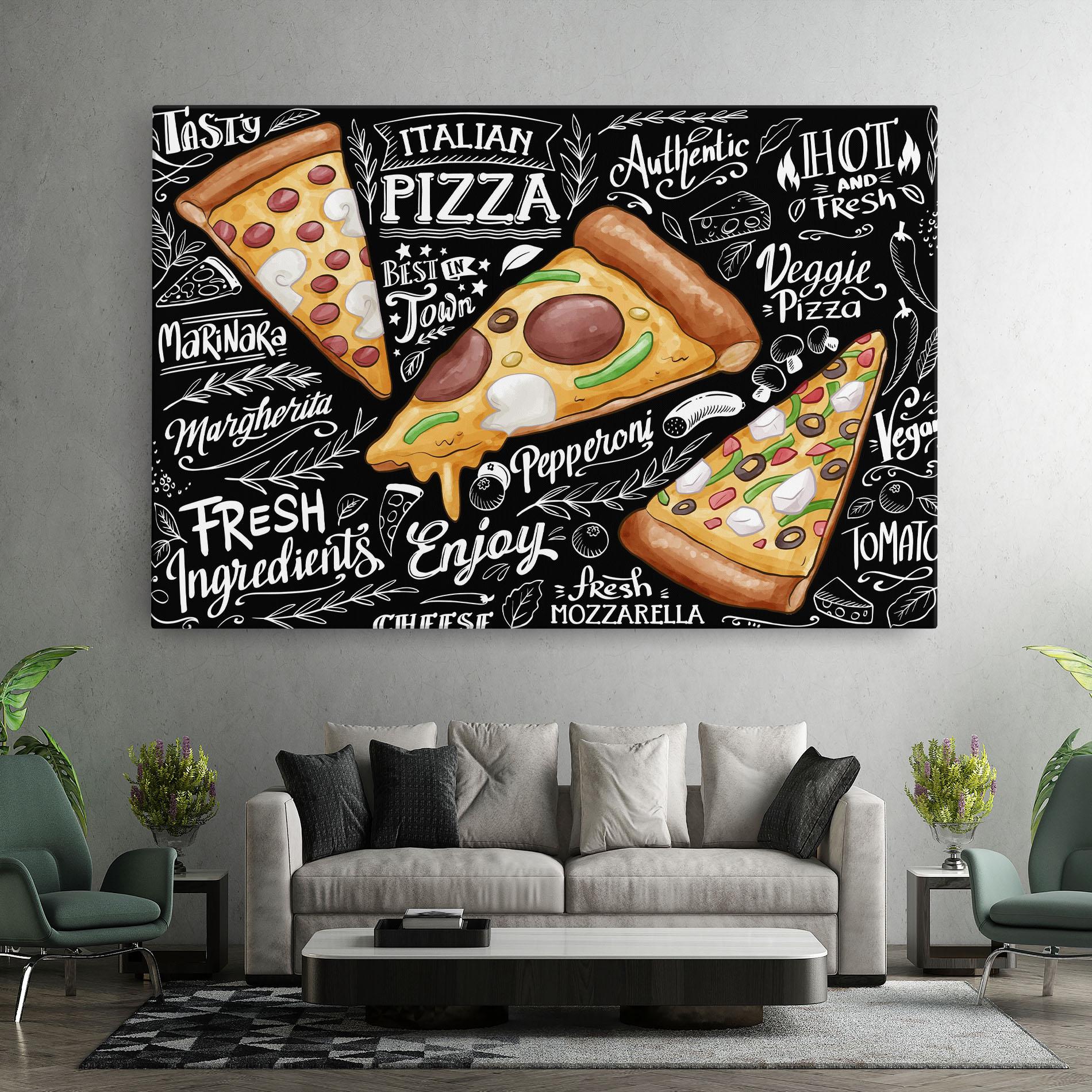 Leinwandbild Enjoy Pizza mockup 7