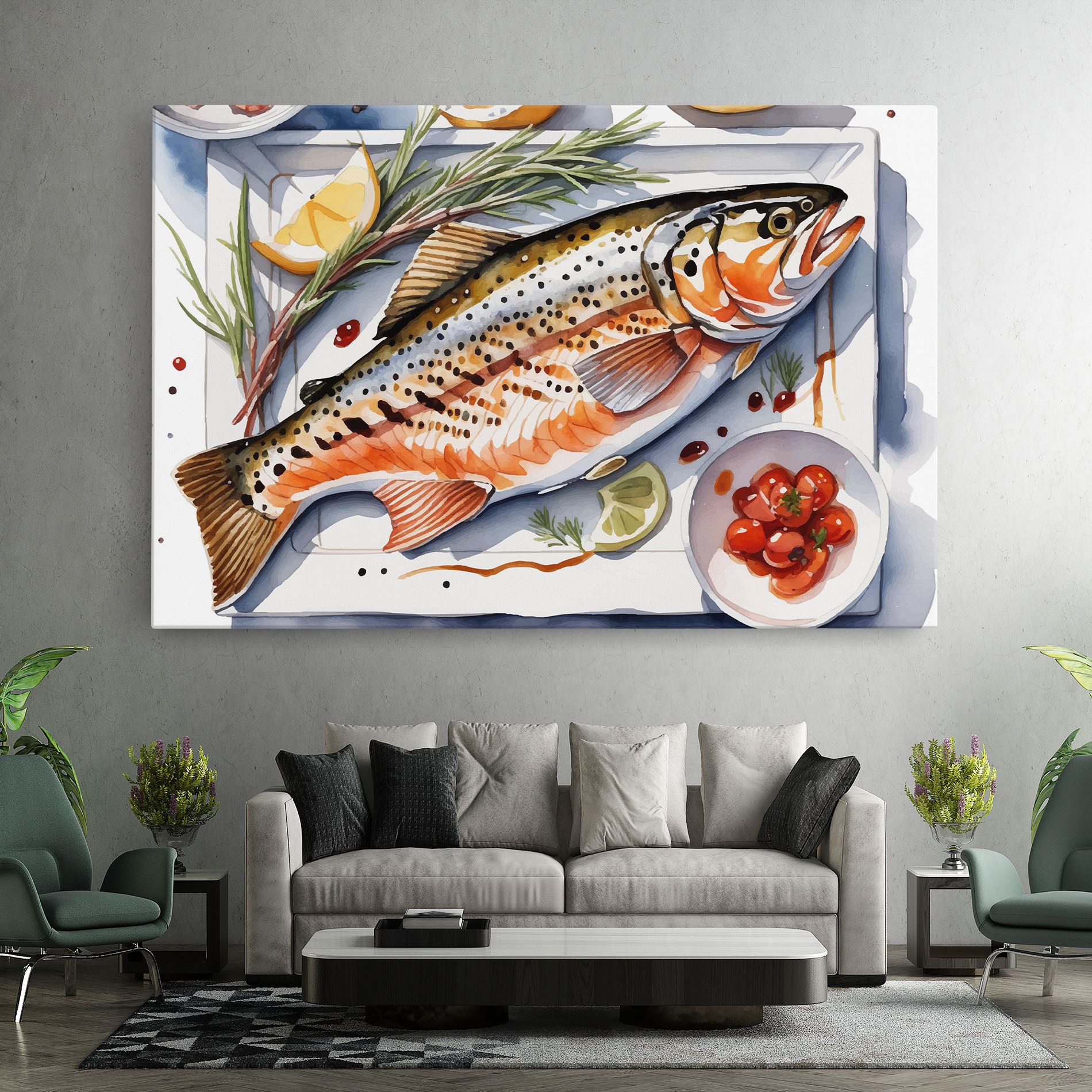 Grilled Trout mockup 7
