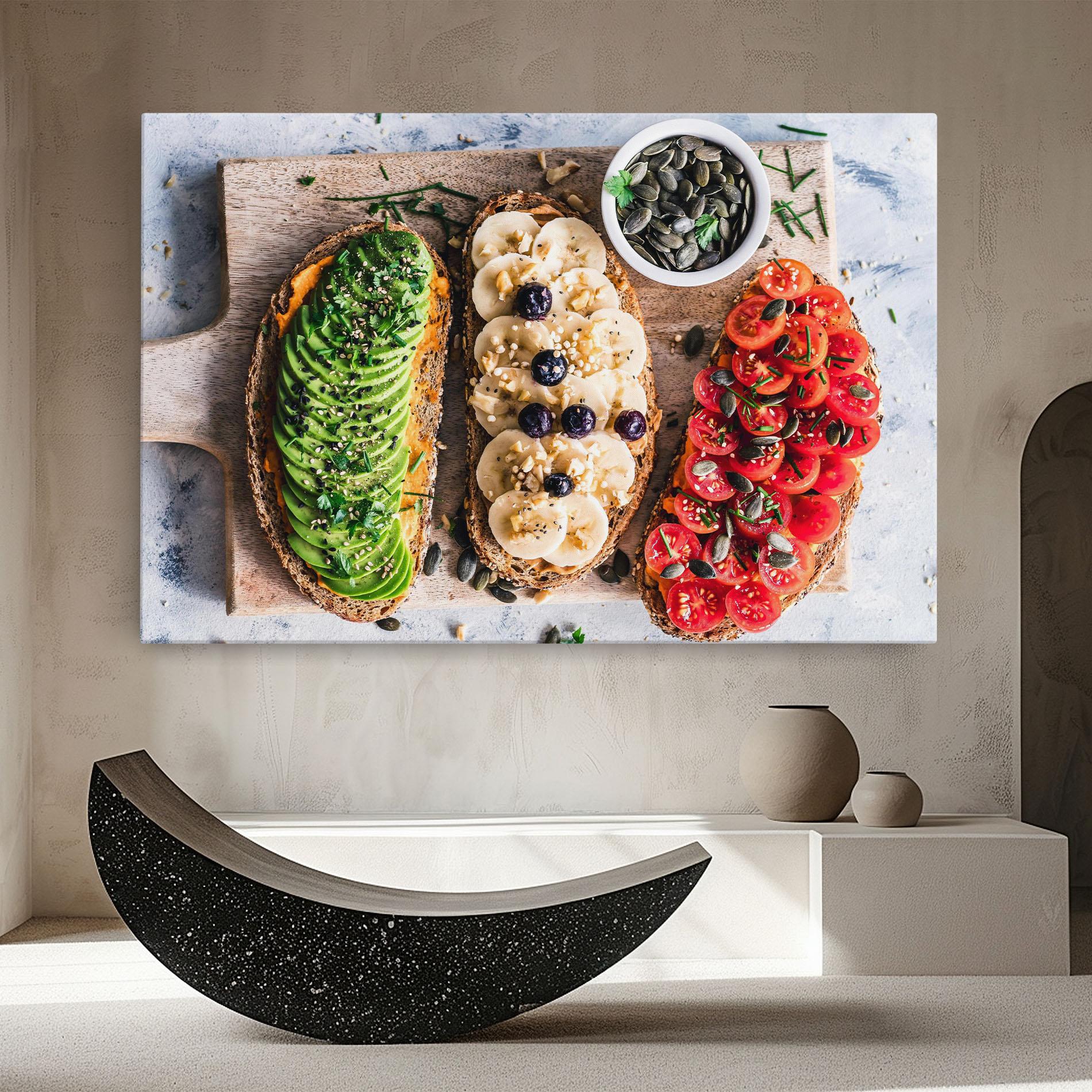 Leinwandbild Breakfast mockup 8