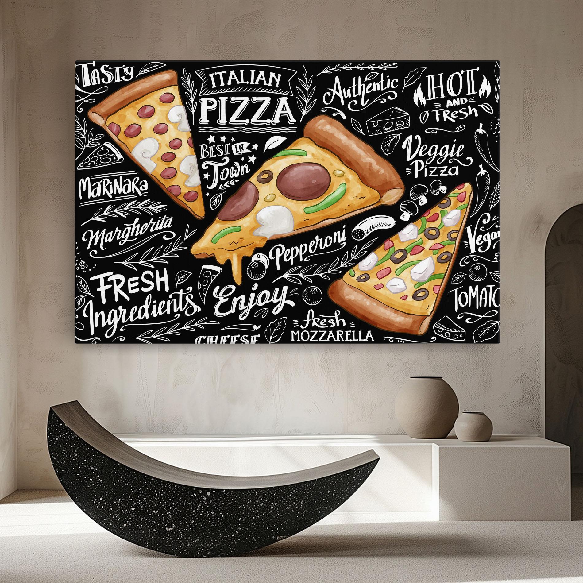Leinwandbild Enjoy Pizza mockup 8
