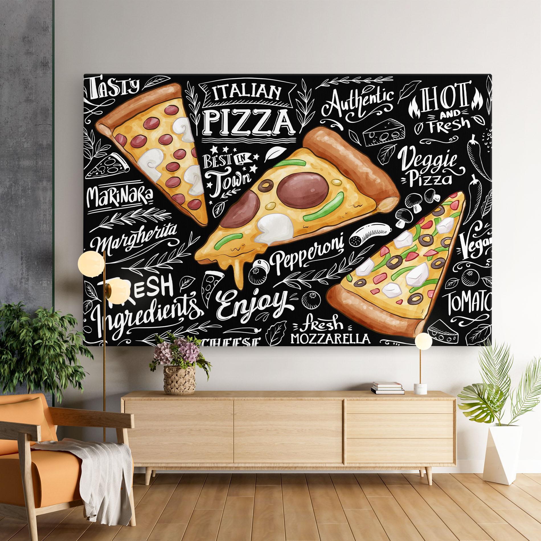 Leinwandbild Enjoy Pizza mockup 9