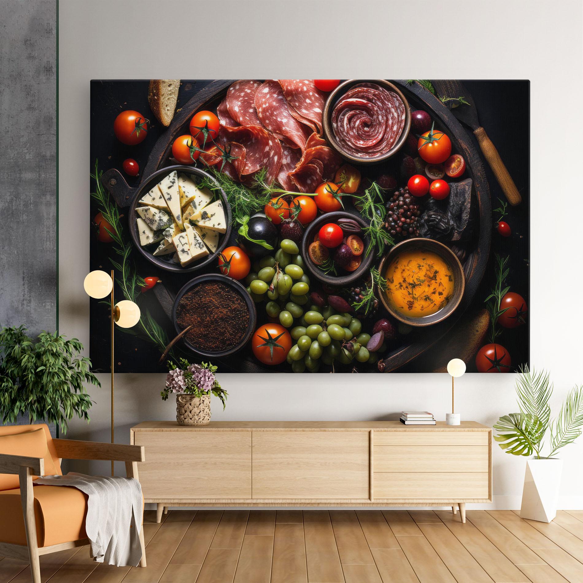 Leinwandbild Meats Assortment mockup 9