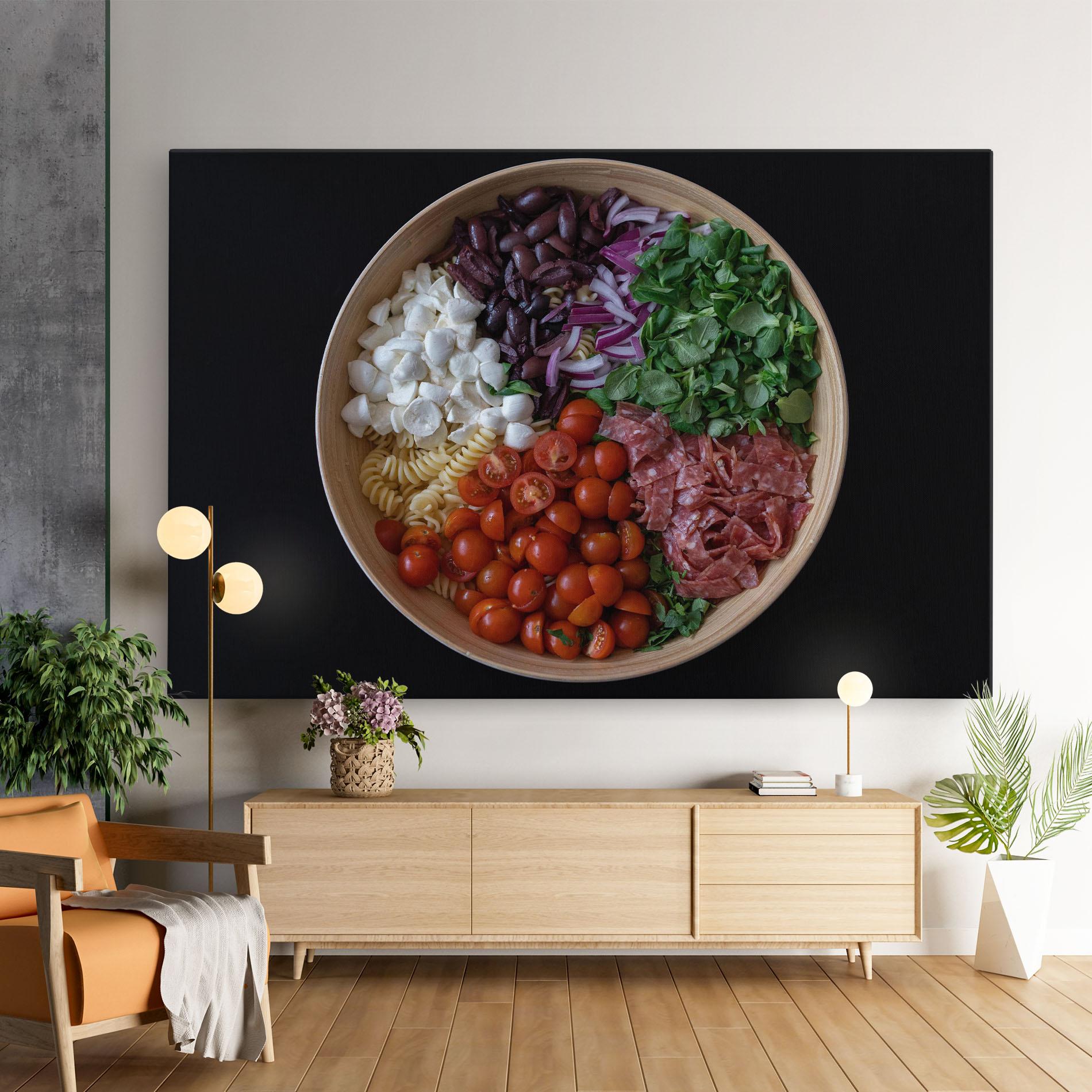 Leinwandbild Mozzarella Salad mockup 9