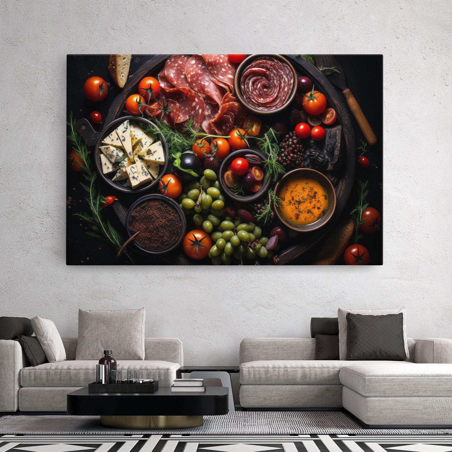 Leinwandbild Meats Assortment mockup 2