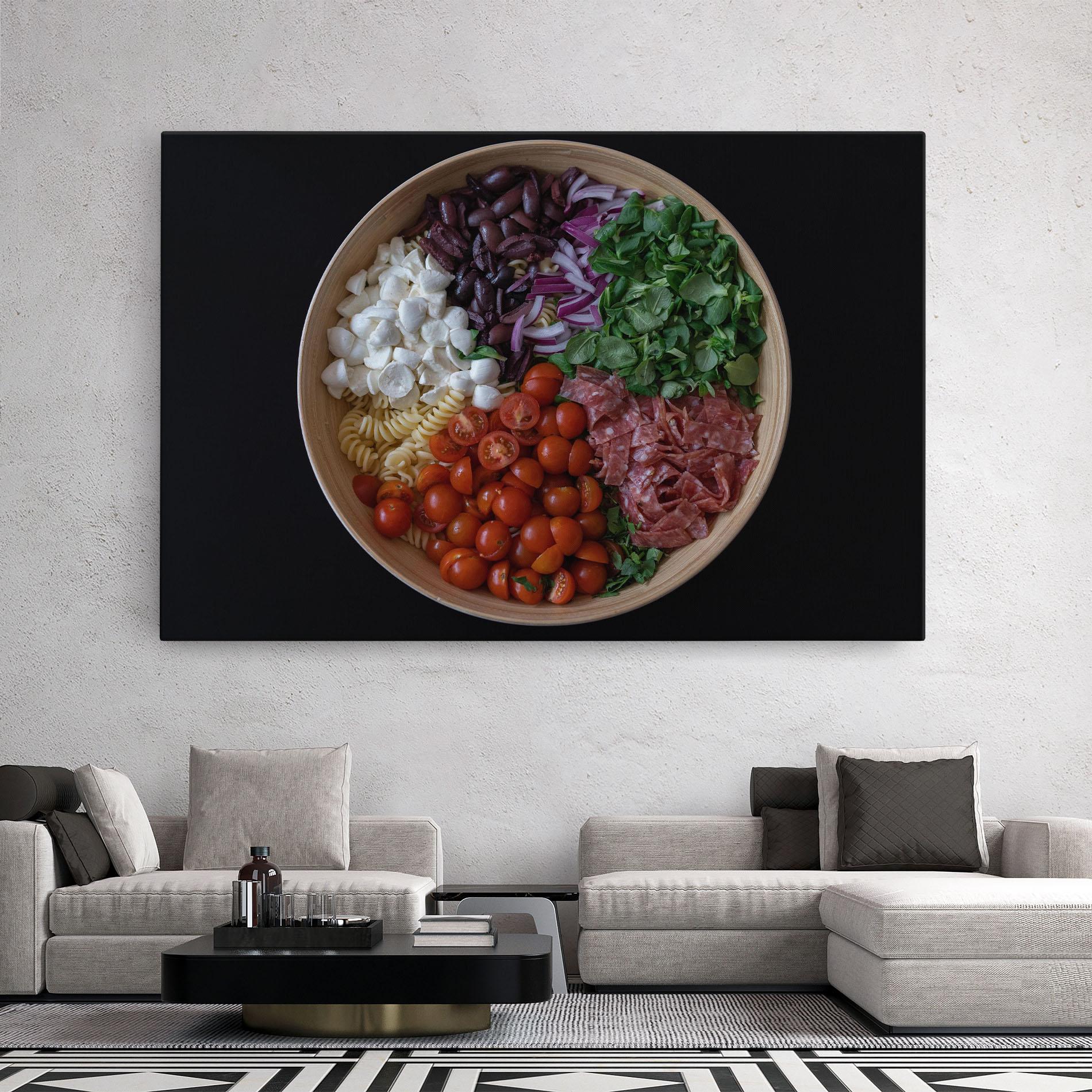 Leinwandbild Mozzarella Salad mockup 2