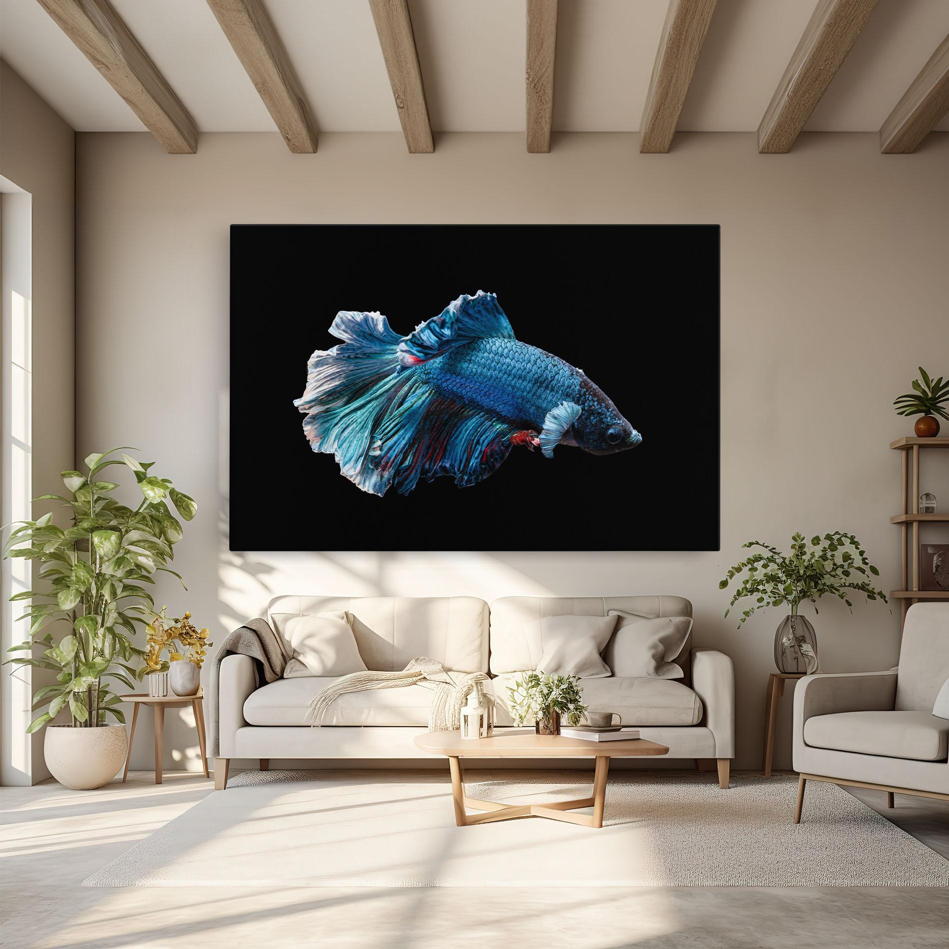 Leinwandbild Blue Betta mockup 6