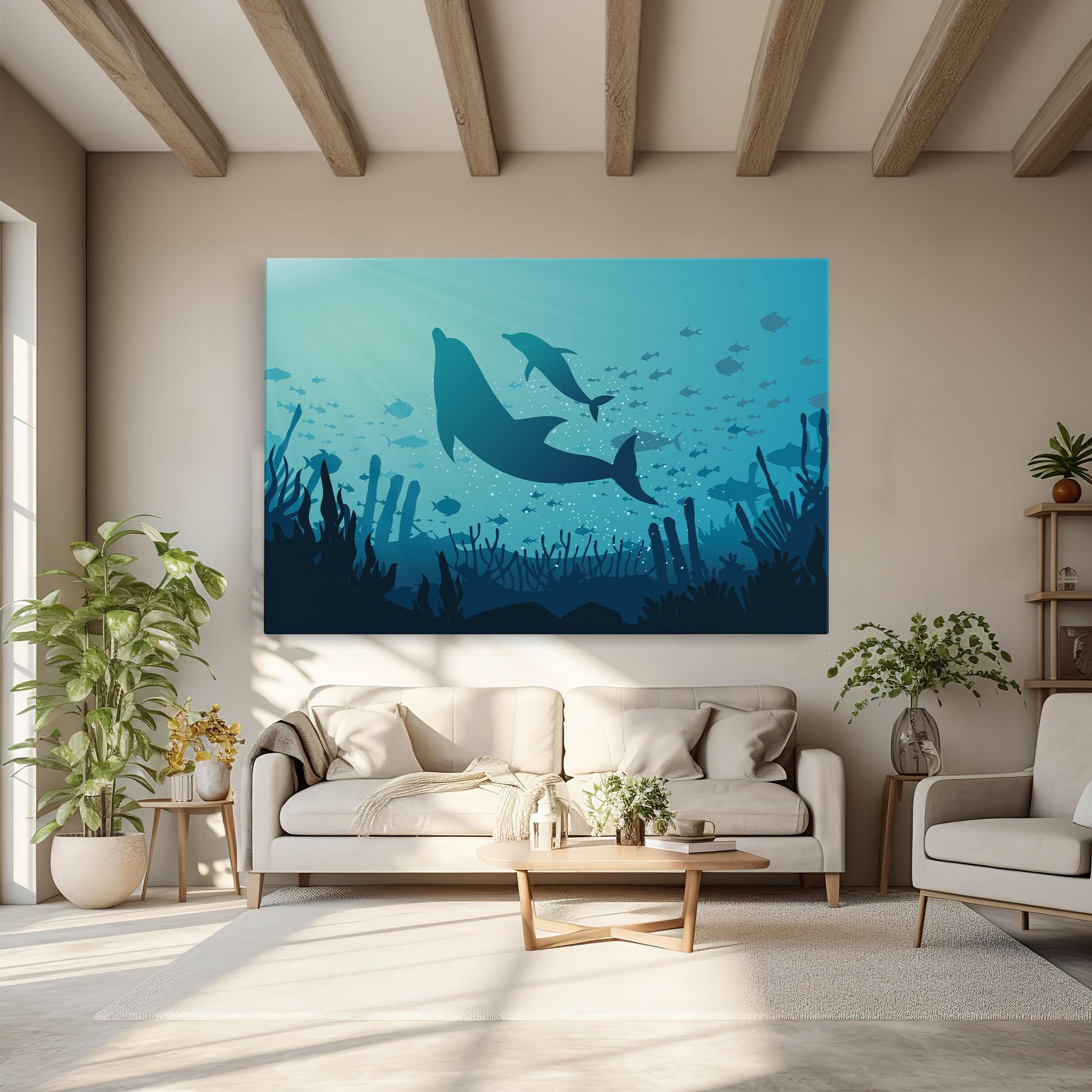 Leinwandbild Blue Ocean mockup 6
