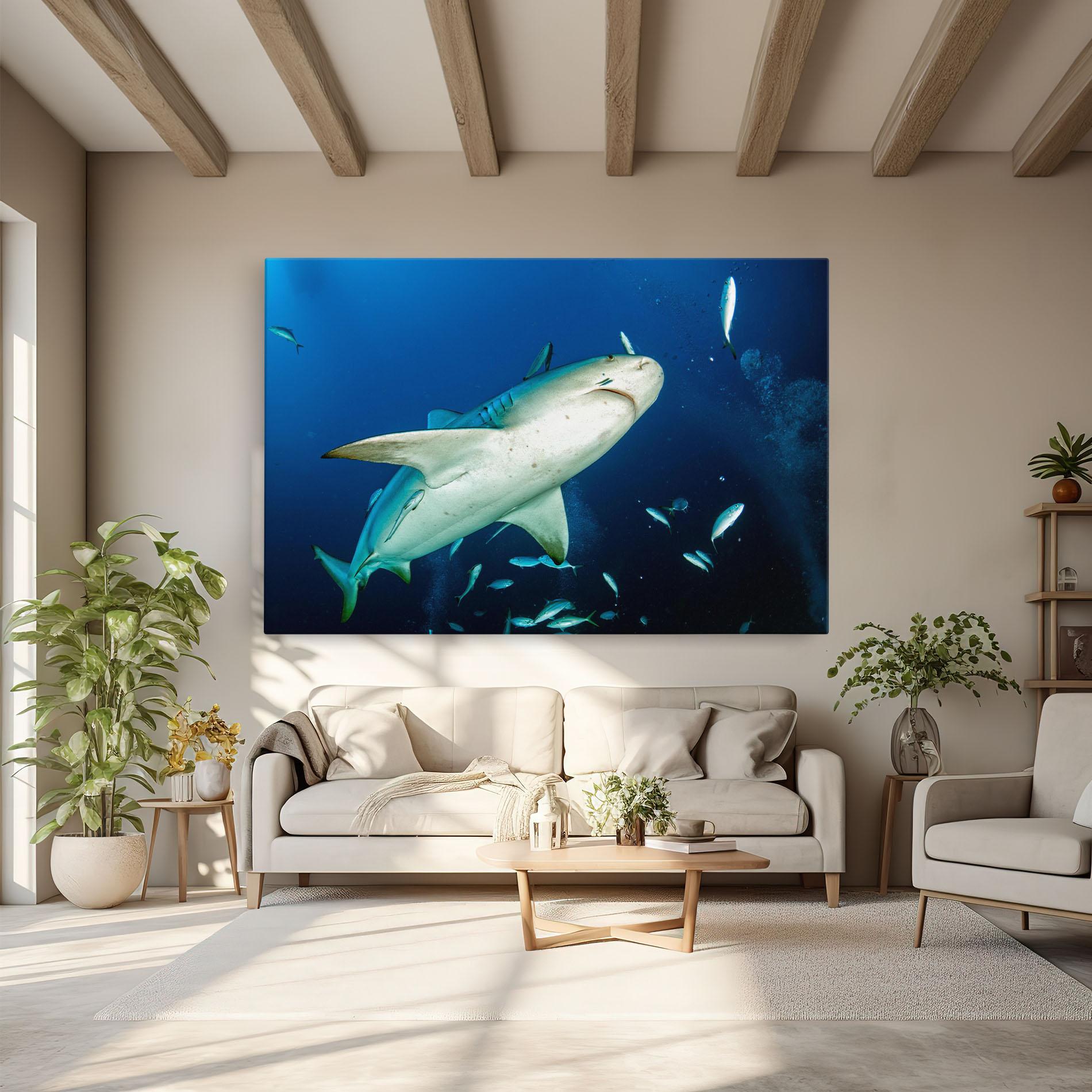 Leinwandbild Bull Shark mockup 6