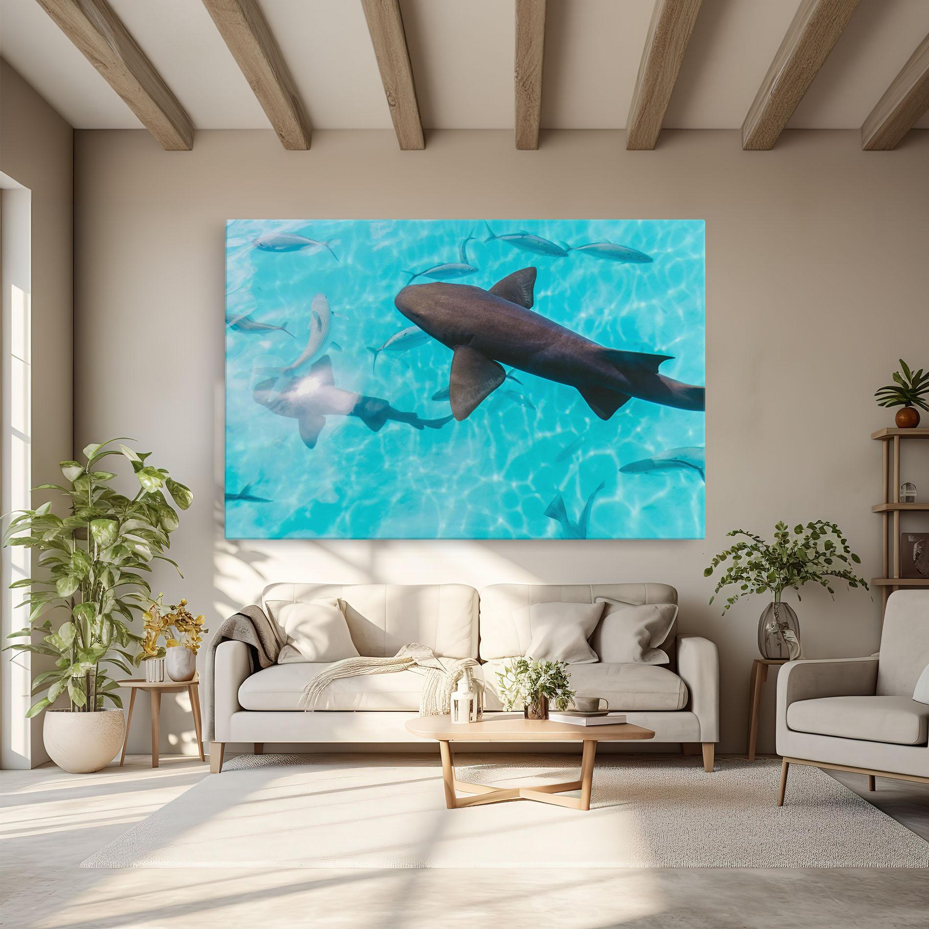 Leinwandbild Pretty Shark mockup 6