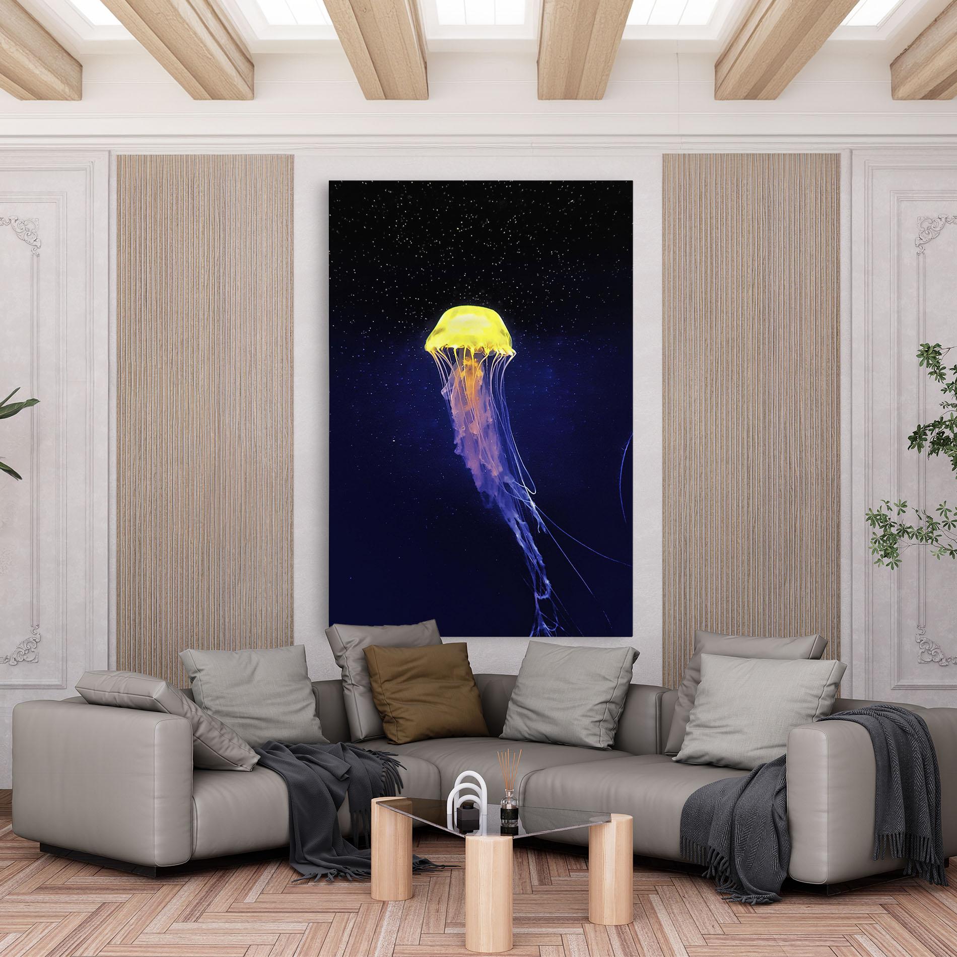 Leinwandbild Purple Jellyfish mockup 6