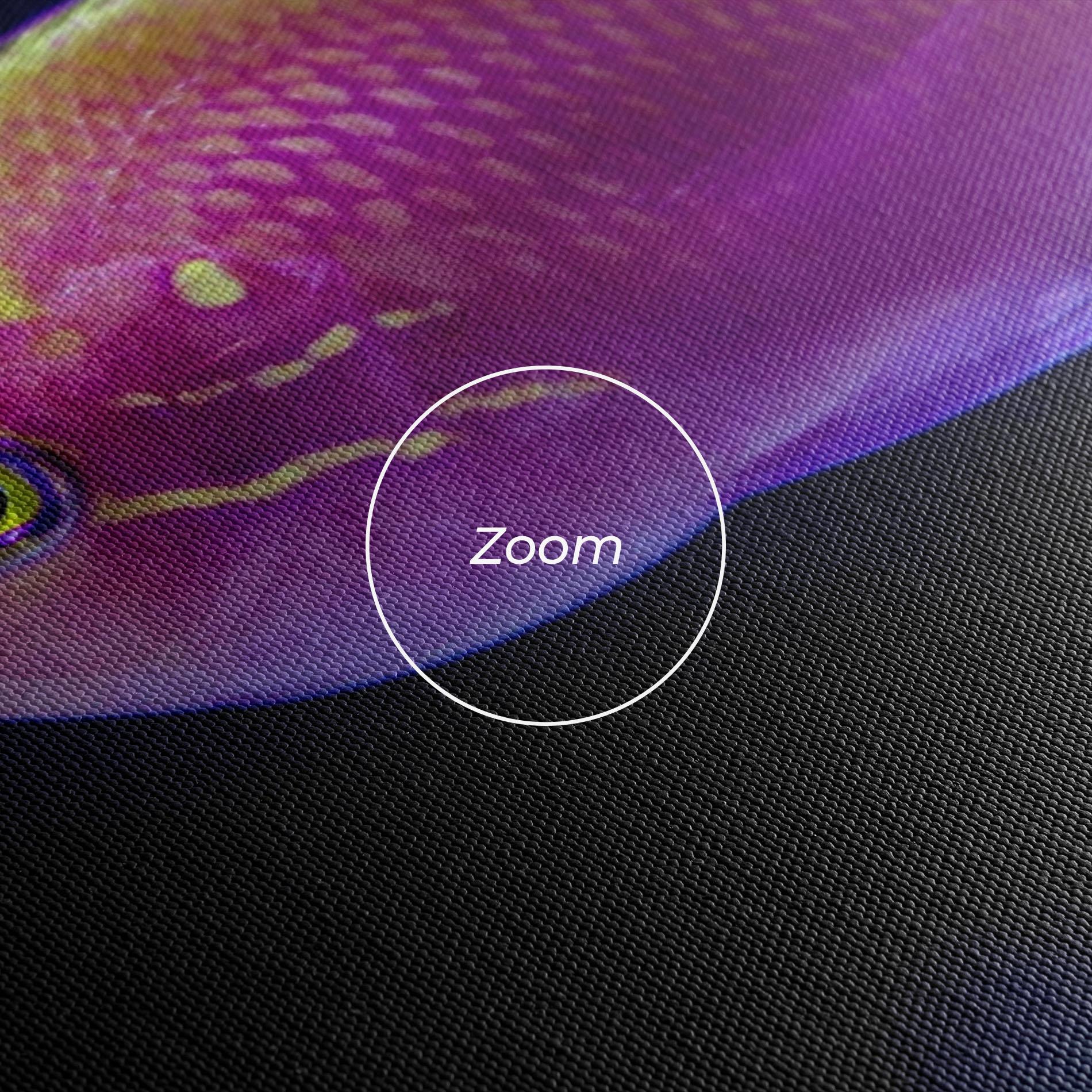 Leinwandbild Angry Pink Fish mockup 3