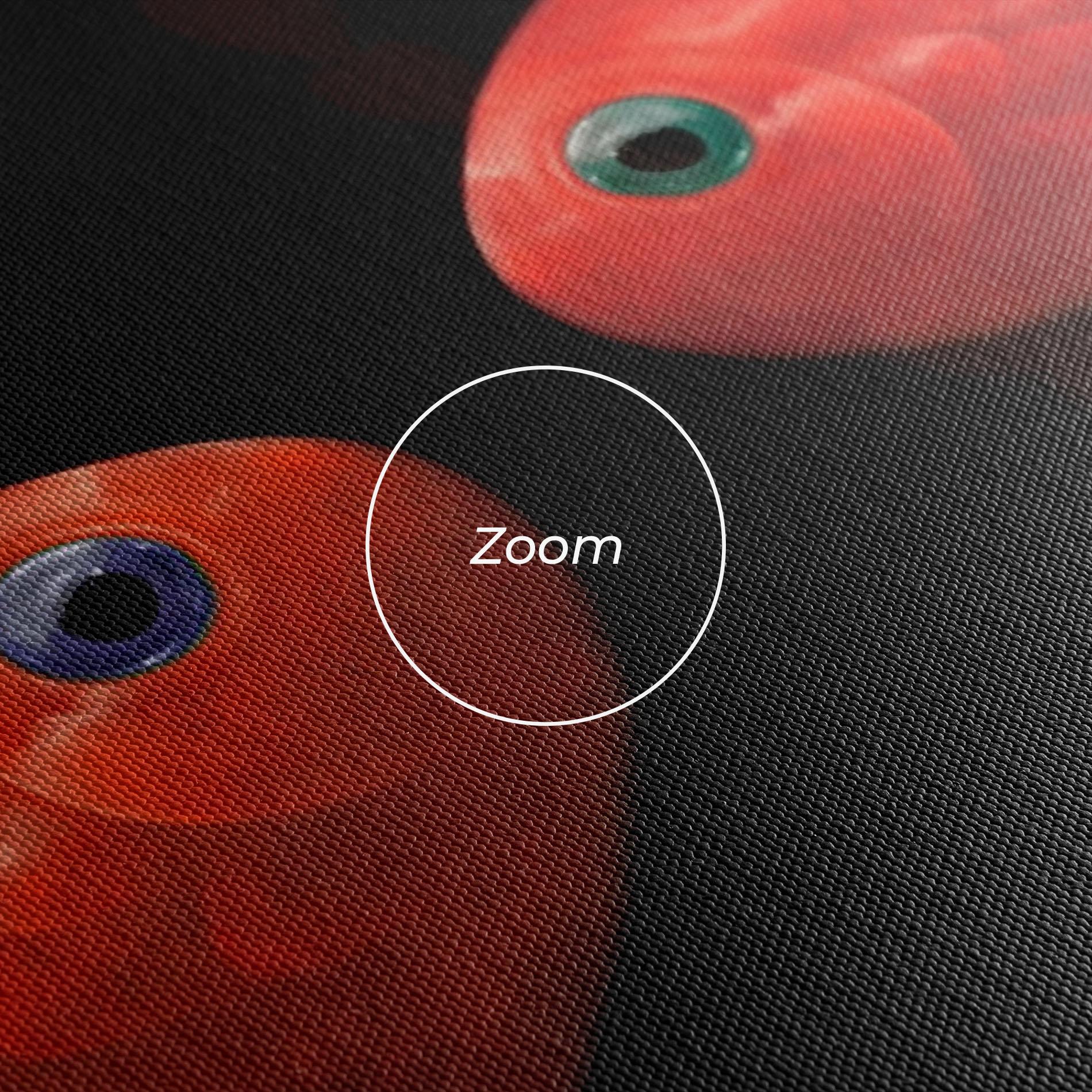 Leinwandbild Orange Fish Heart mockup 3