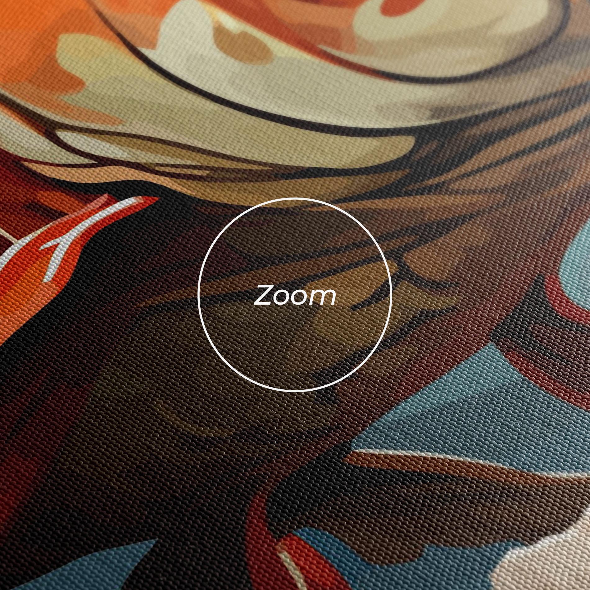 Leinwandbild Orange Koi mockup 3