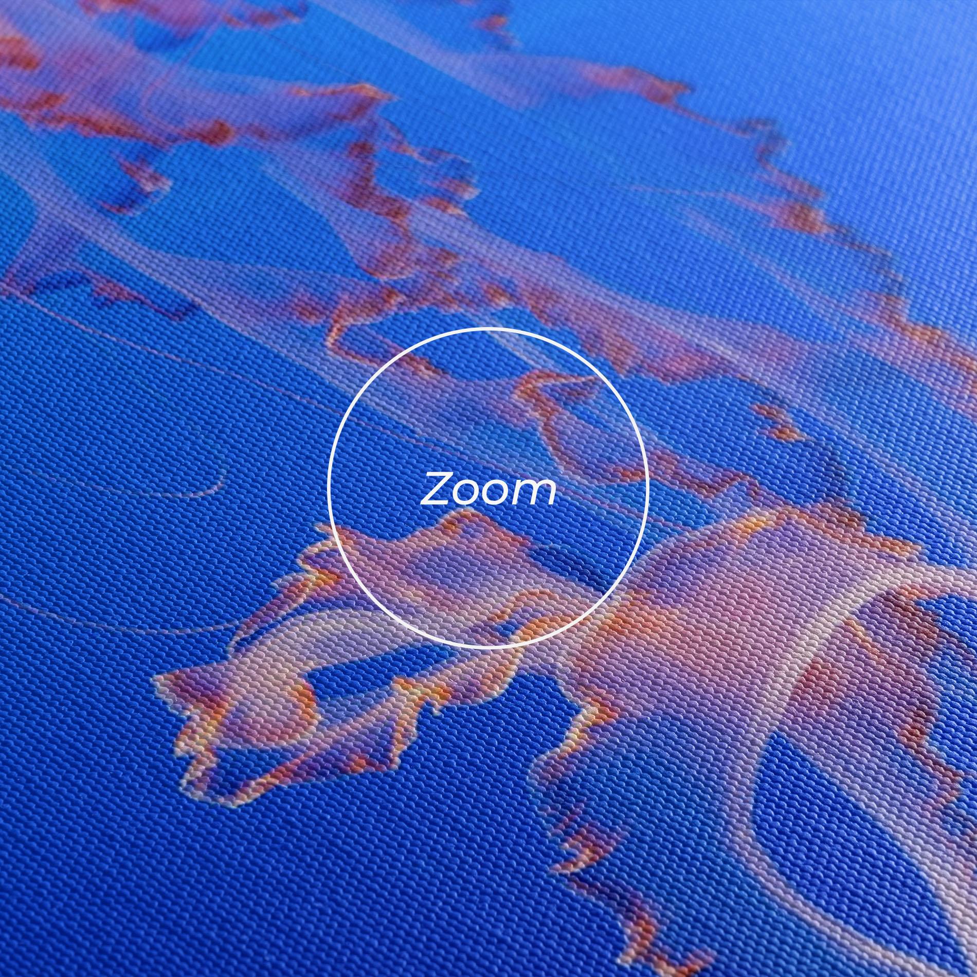 Leinwandbild Pretty White Jellyfish mockup 3