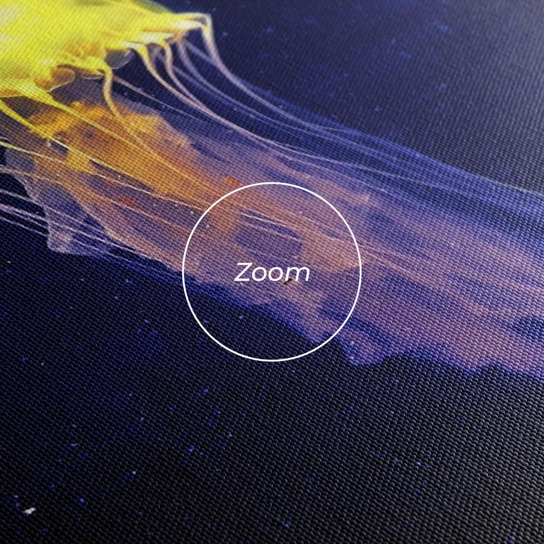 Leinwandbild Purple Jellyfish mockup 3