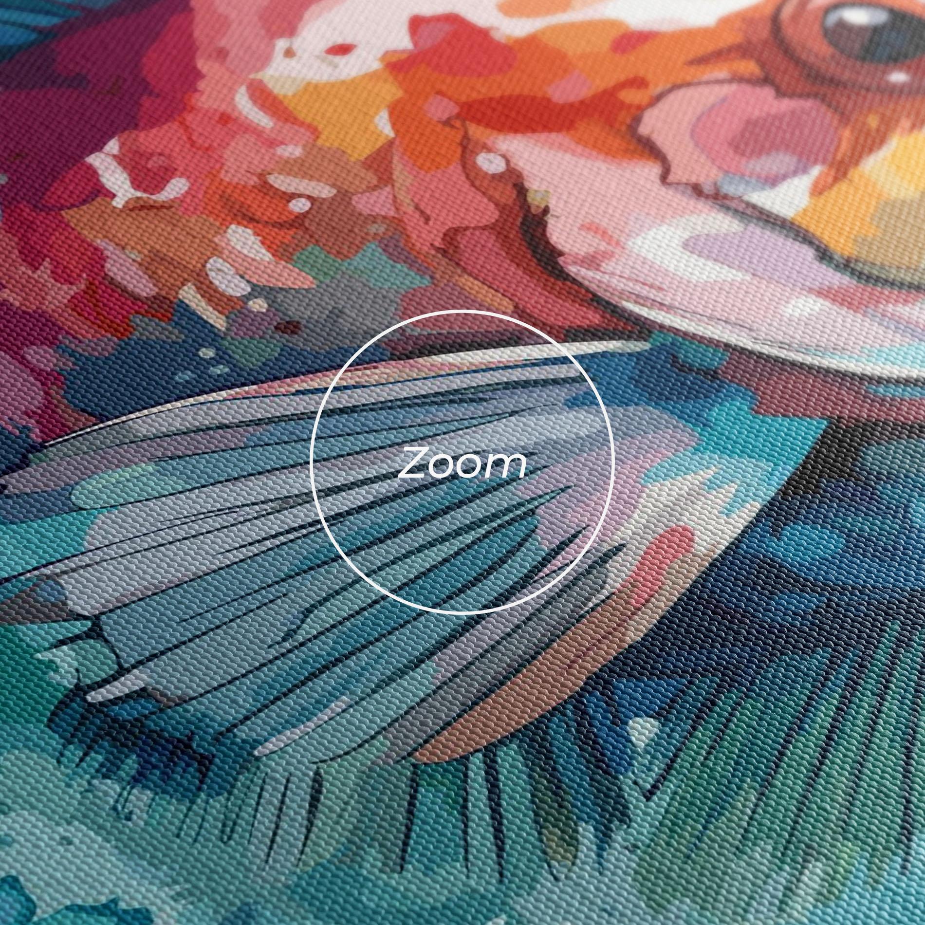 Leinwandbild Watercolor Fish mockup 3