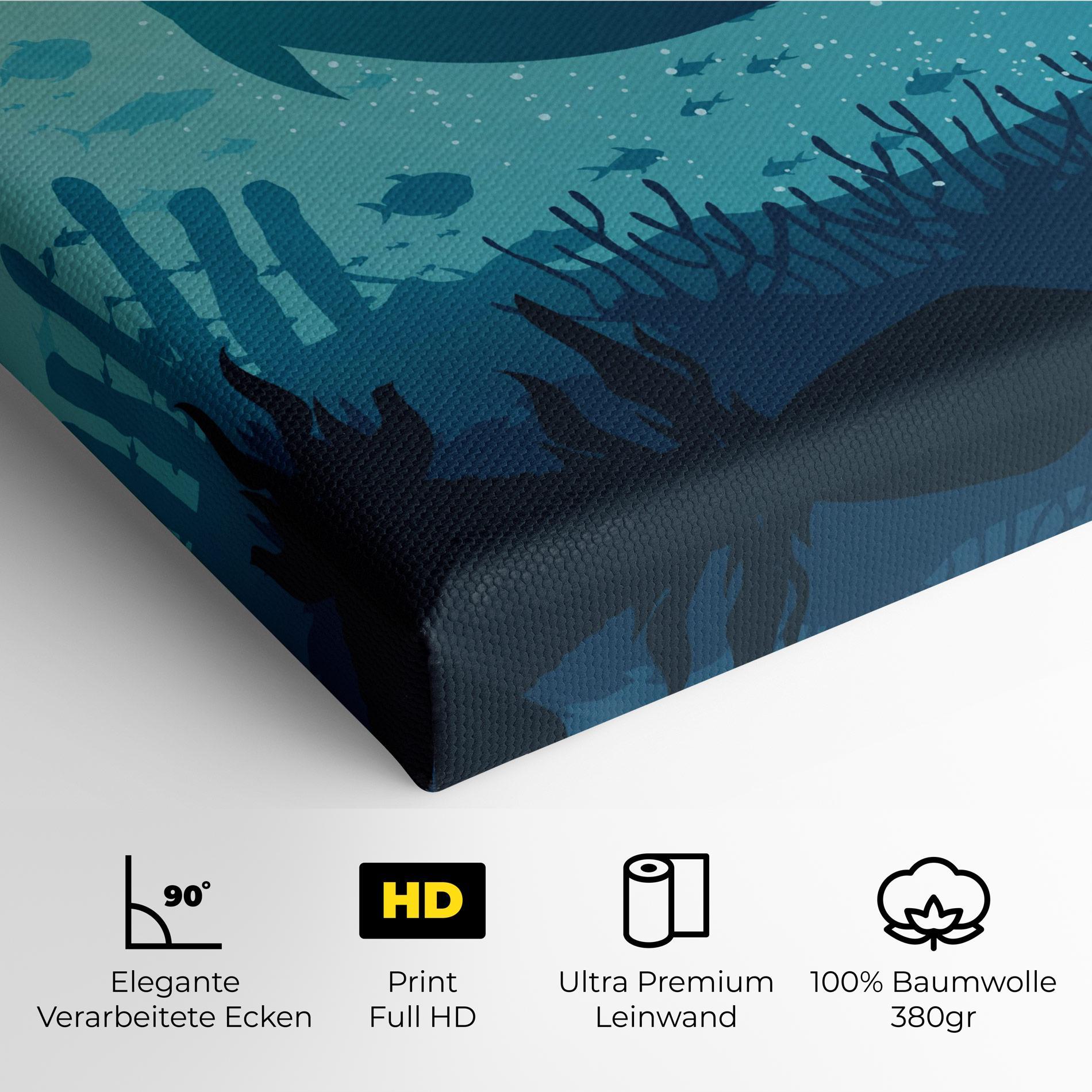 Leinwandbild Blue Ocean mockup 4