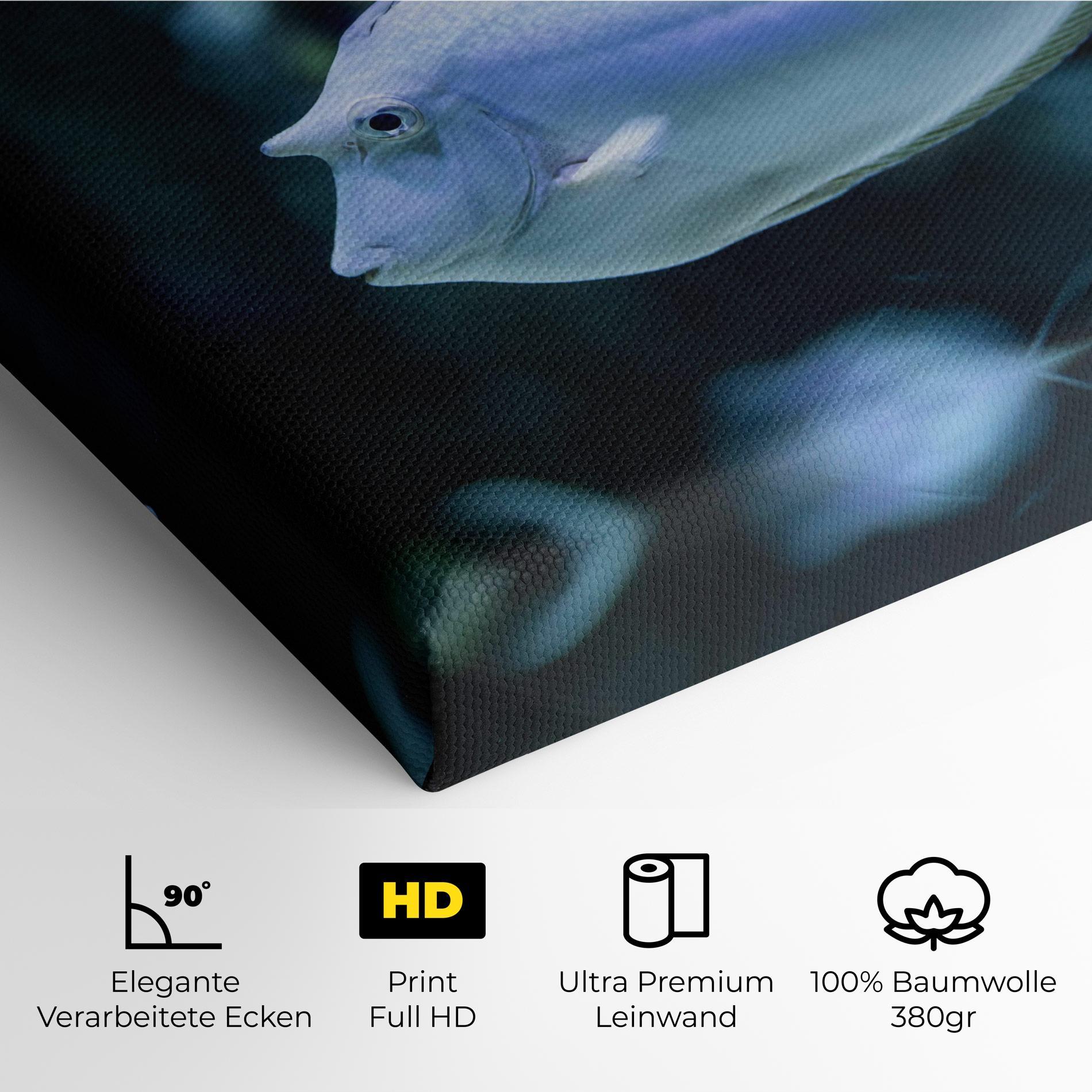 Leinwandbild Funny Face Fish mockup 4