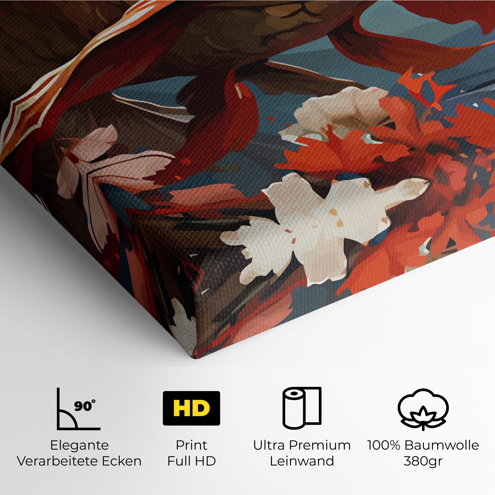 Leinwandbild Orange Koi mockup 4