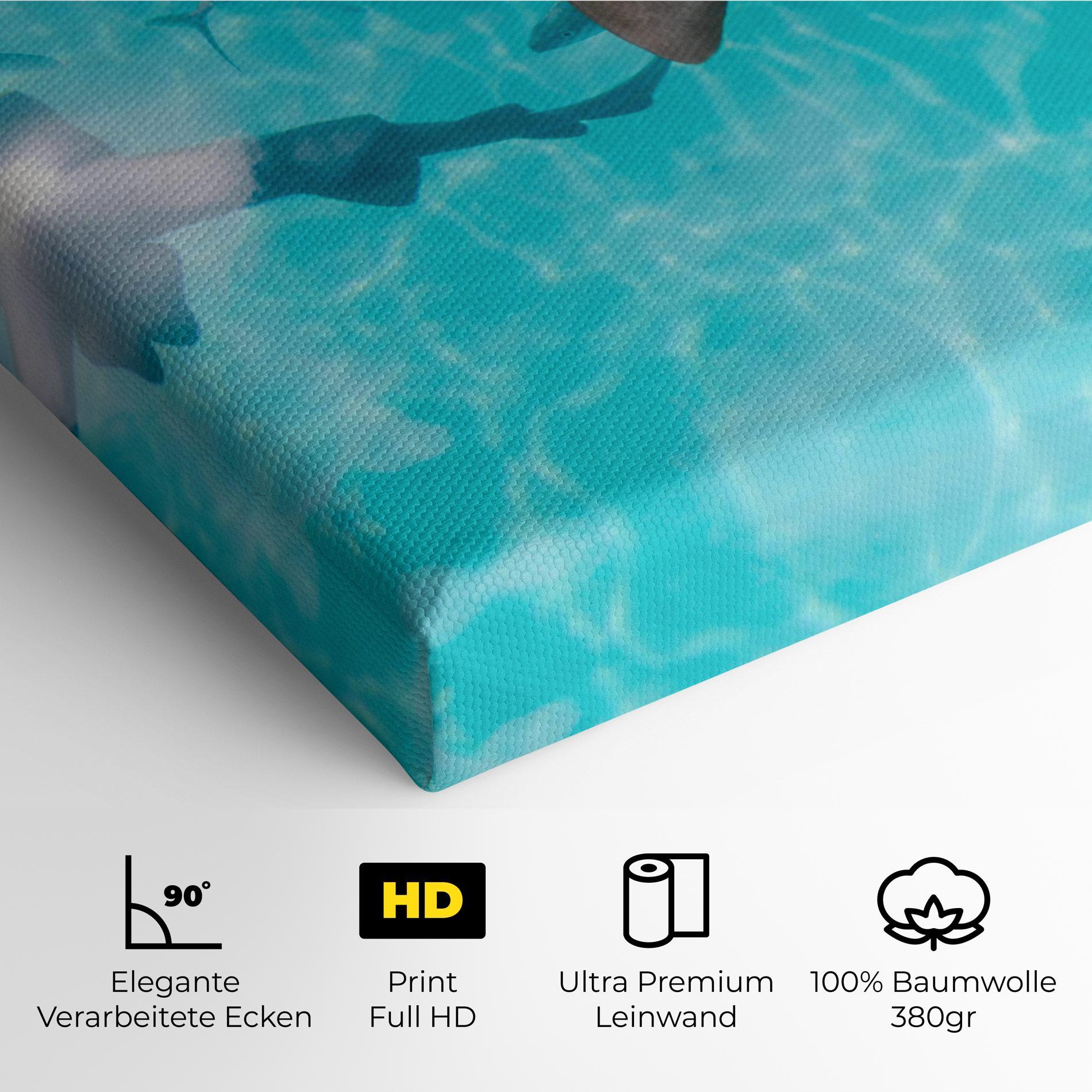 Leinwandbild Pretty Shark mockup 4