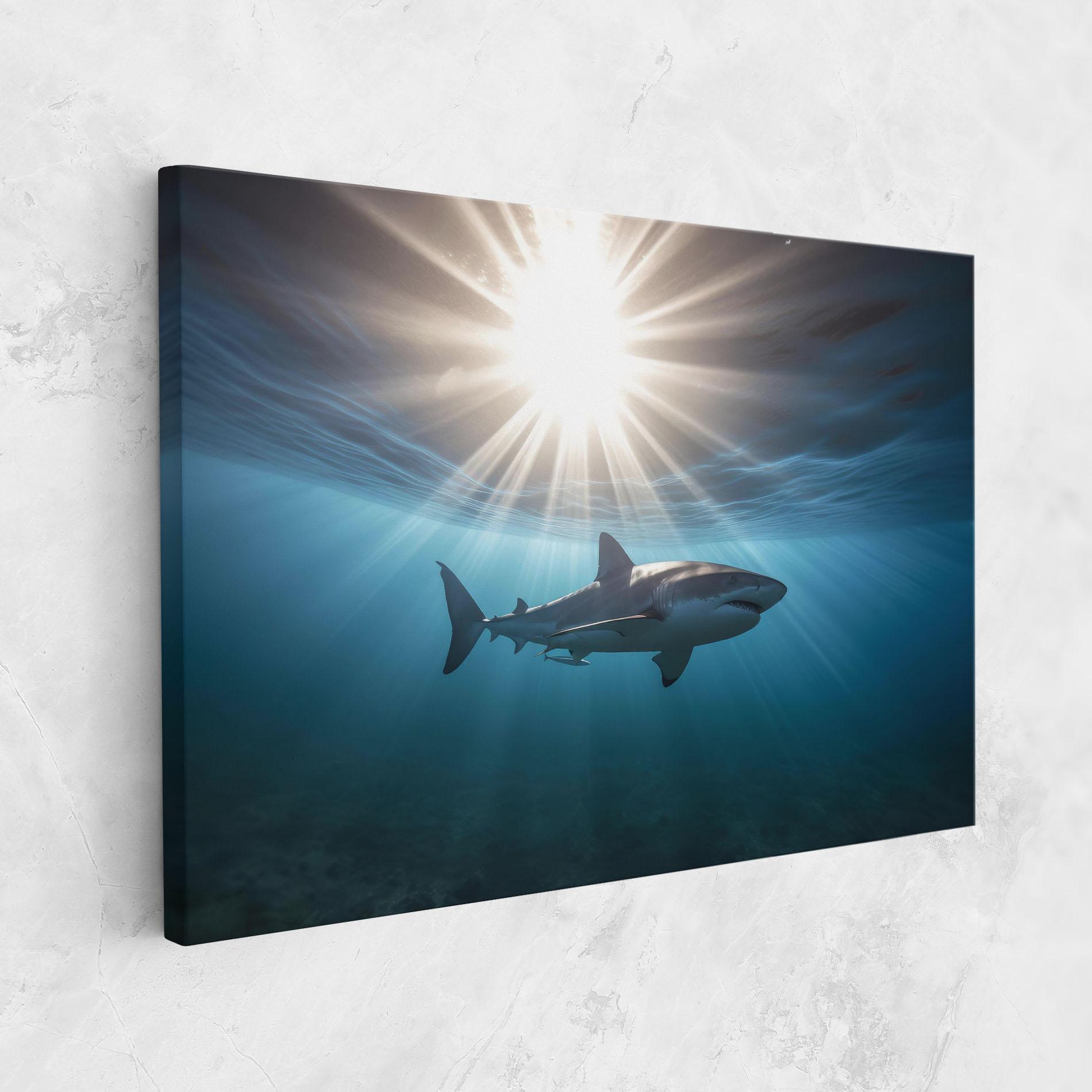 Leinwandbild Big Shark mockup 1