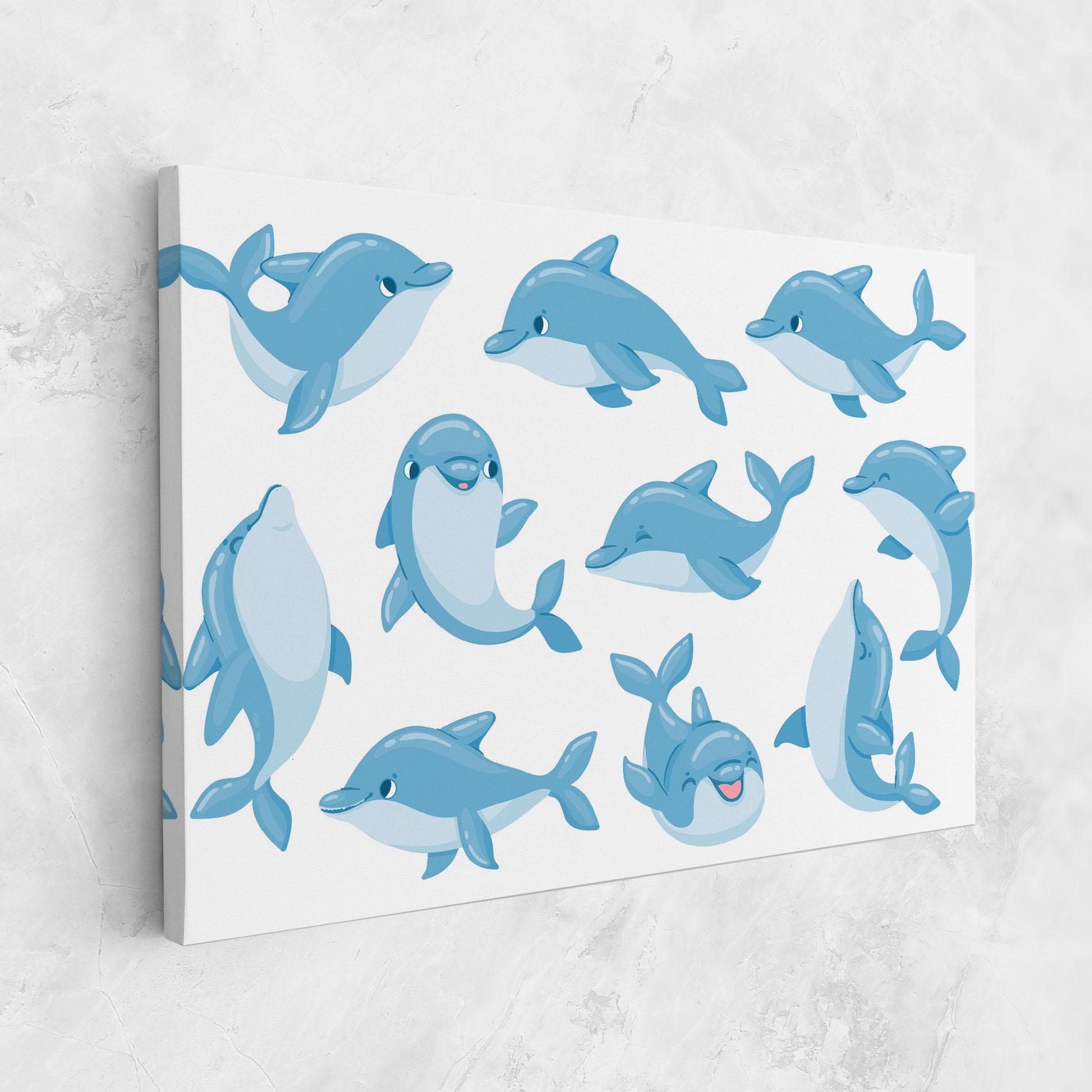 Leinwandbild Dolphin mockup 1