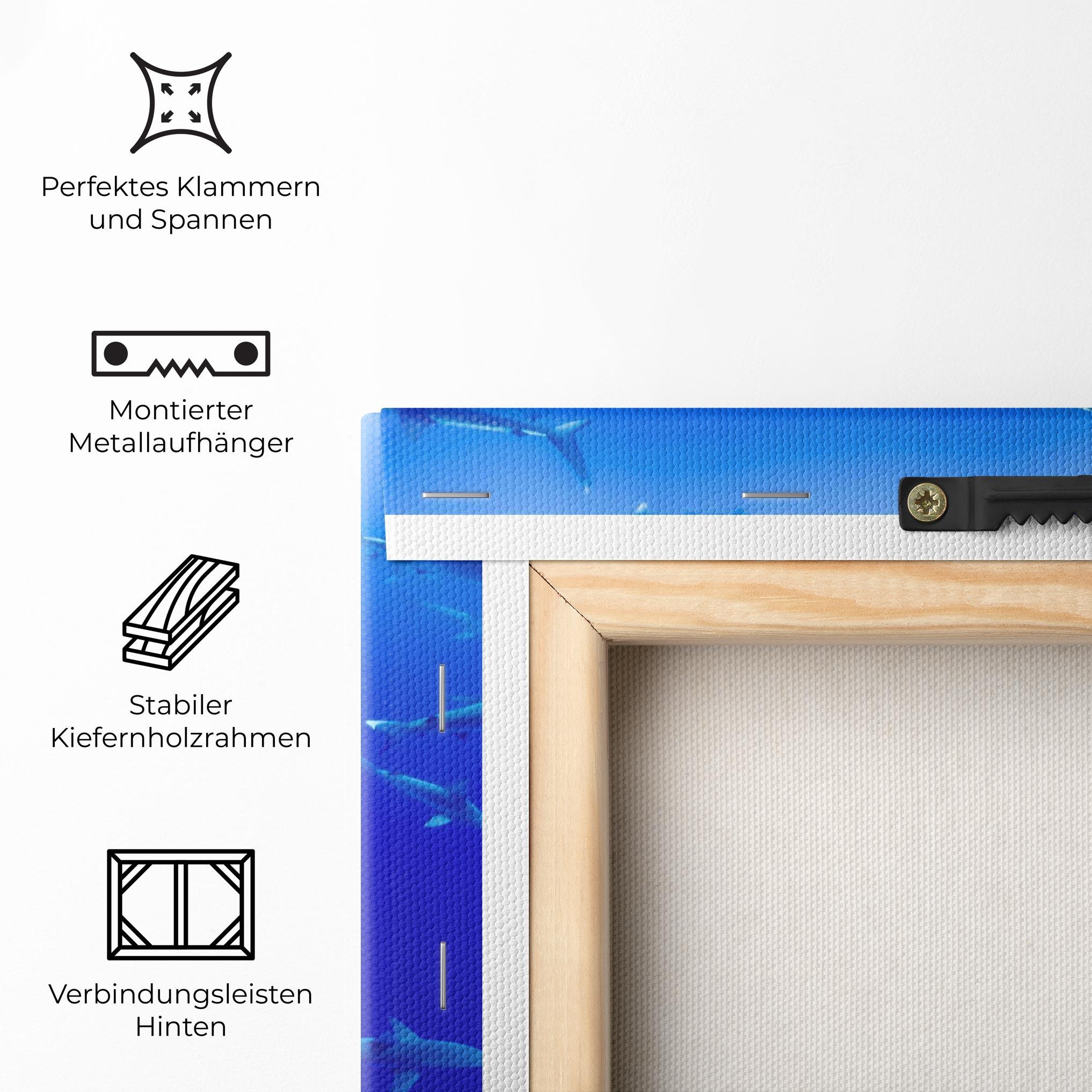 Leinwandbild Baby Sharks mockup 5