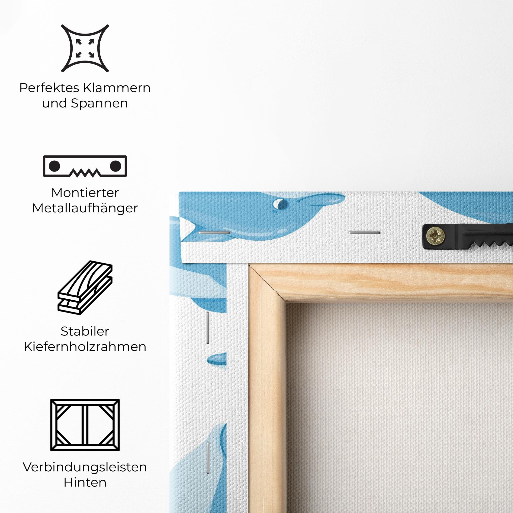 Leinwandbild Dolphin mockup 5