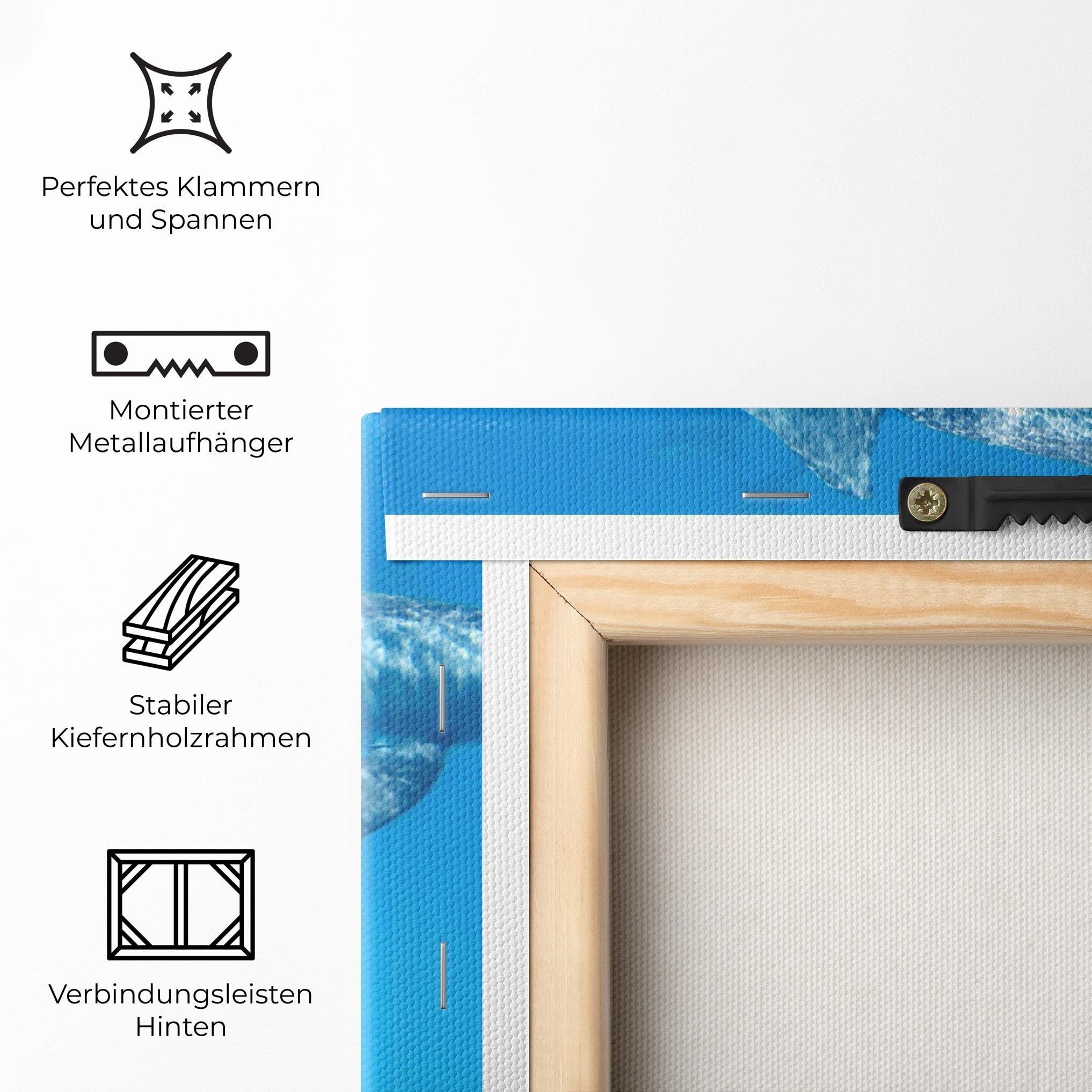 Leinwandbild Family Of Dolphins mockup 5