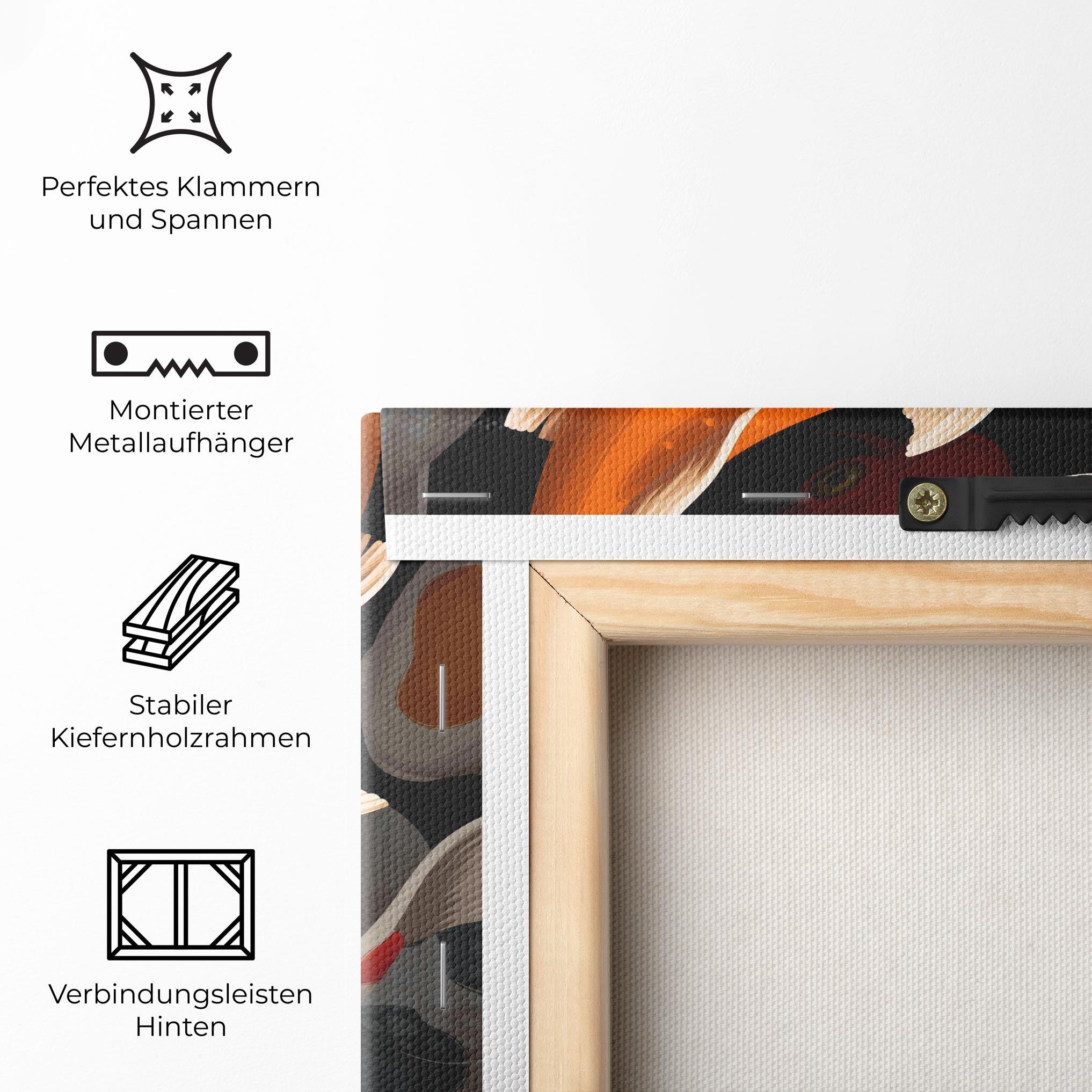 Leinwandbild Seamless Koi Fish mockup 5