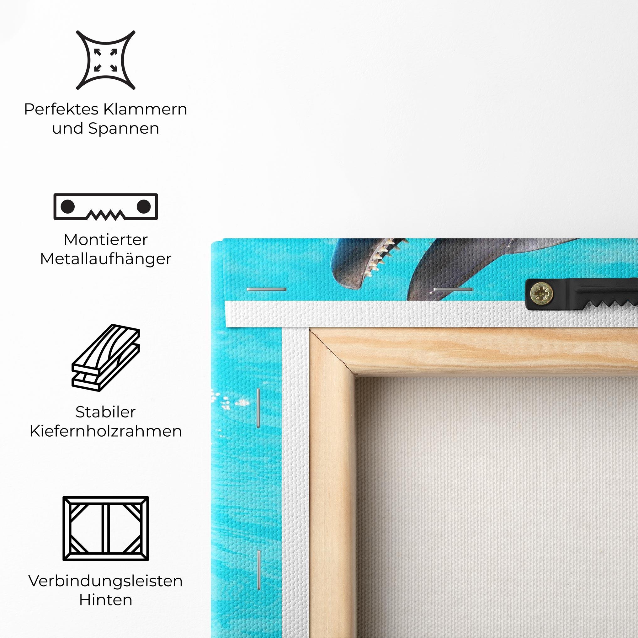 Leinwandbild Trained Dolphin mockup 5