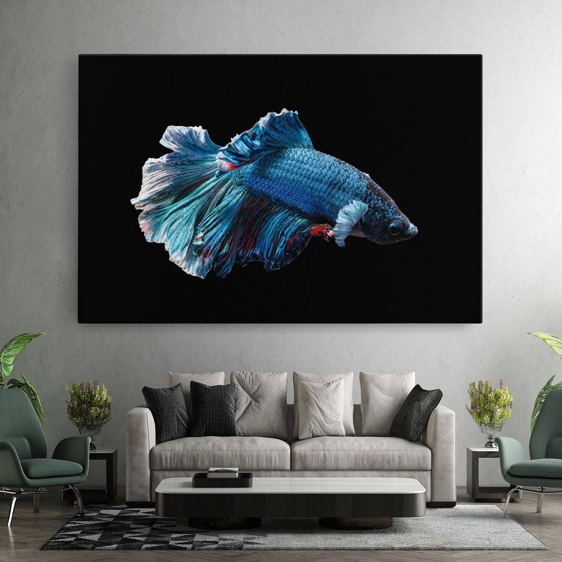 Leinwandbild Blue Betta mockup 7