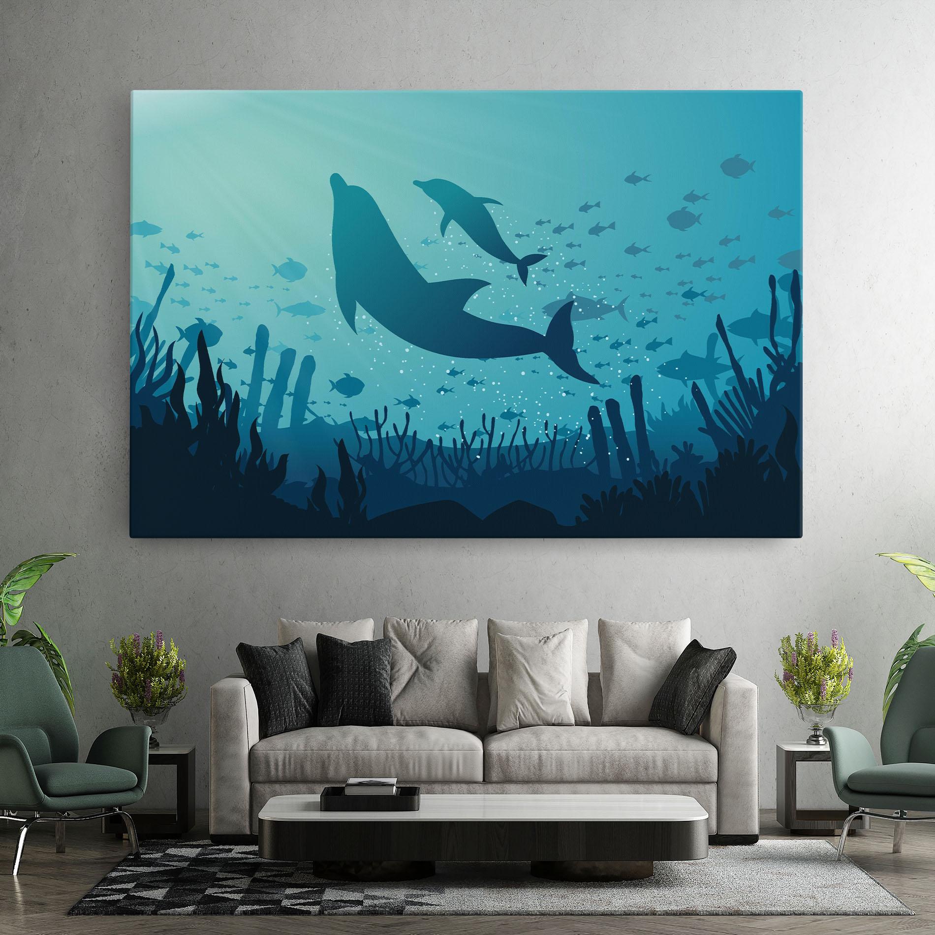 Leinwandbild Blue Ocean mockup 7