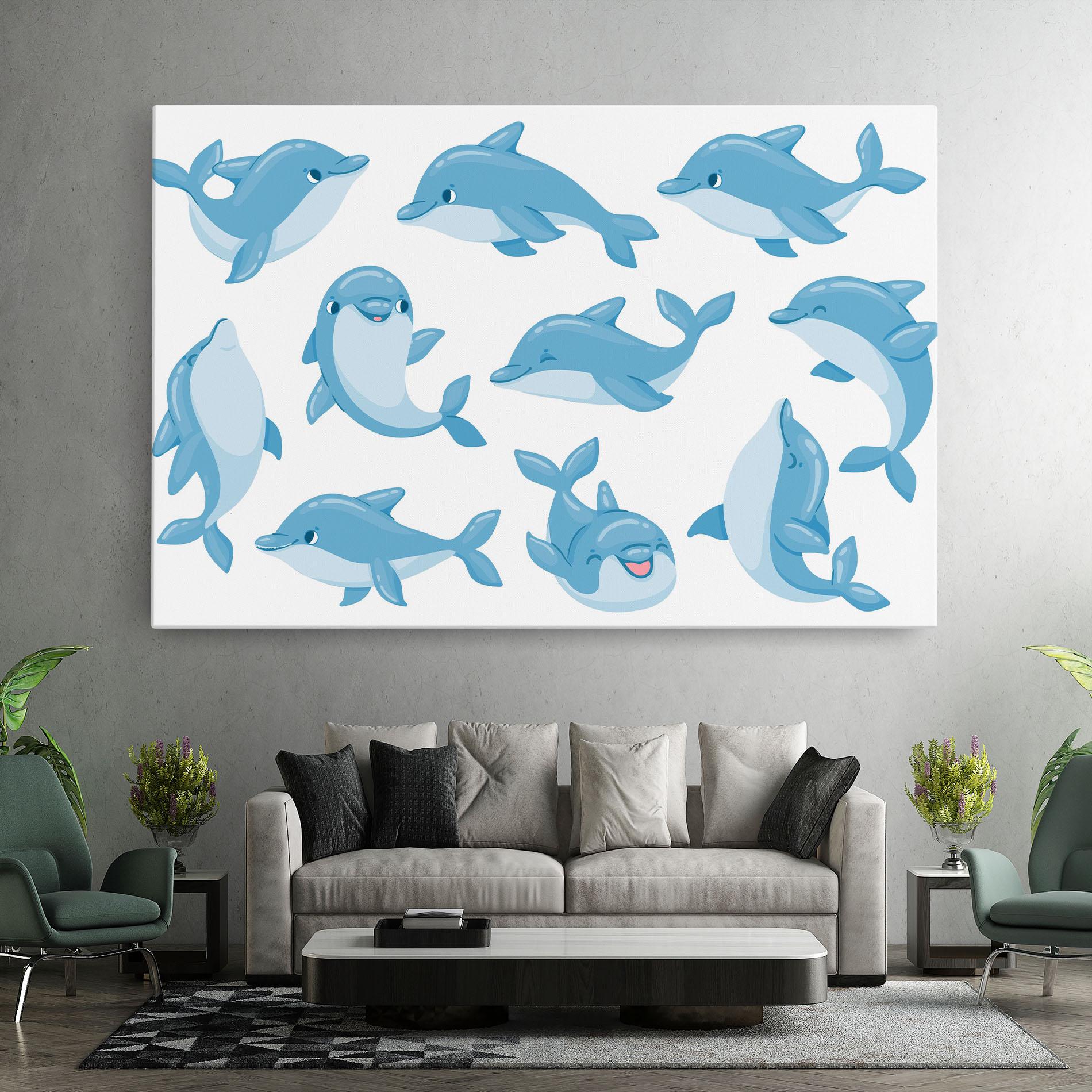 Leinwandbild Dolphin mockup 7