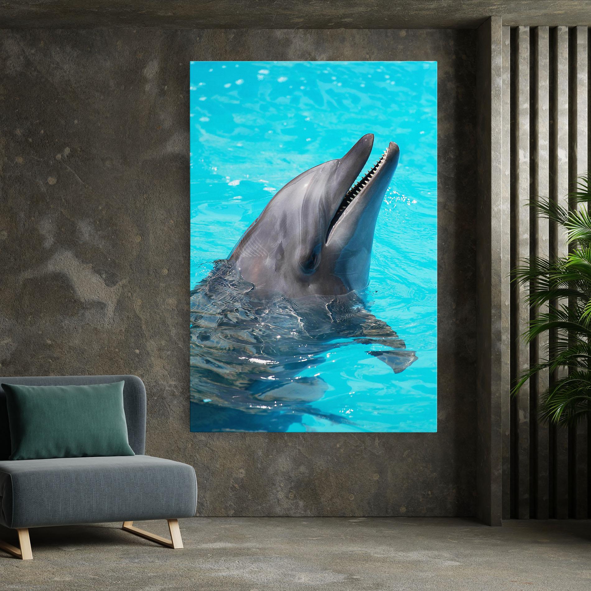 Leinwandbild Trained Dolphin mockup 7